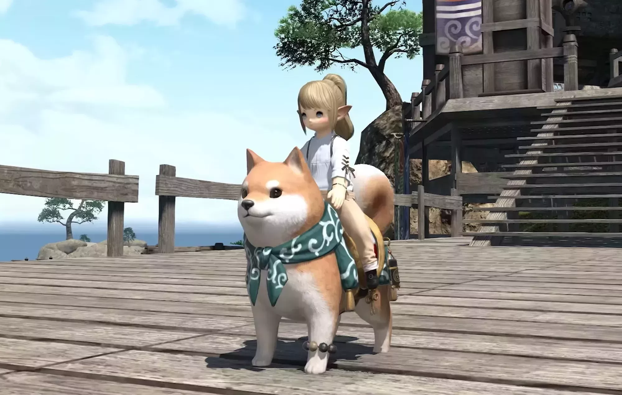 'Final Fantasy 14' añade una montura gigante de Shiba Inu