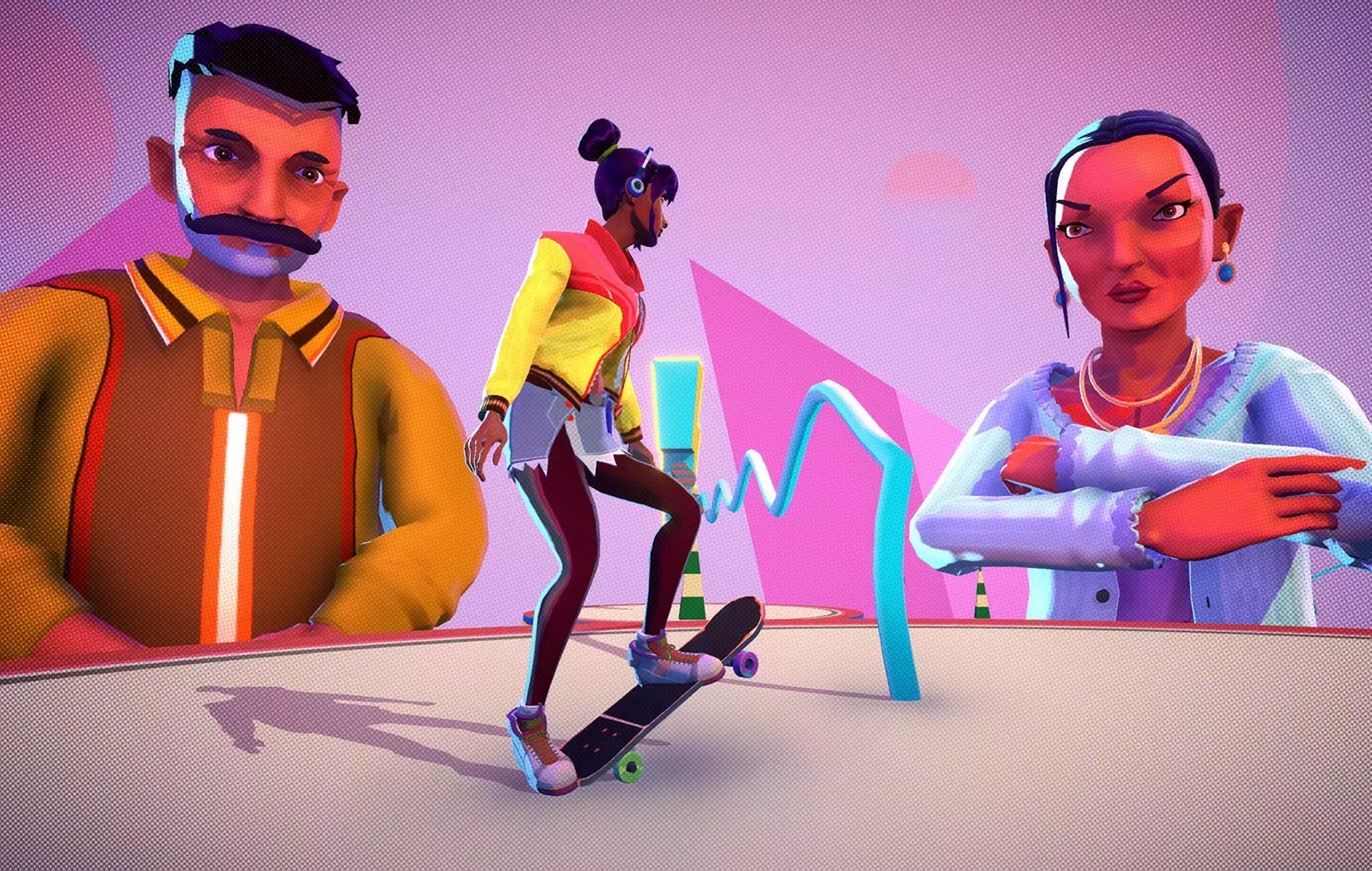 Thirsty Suitors', un colorido juego de skate y citas, lanza una demo sorpresa en Steam