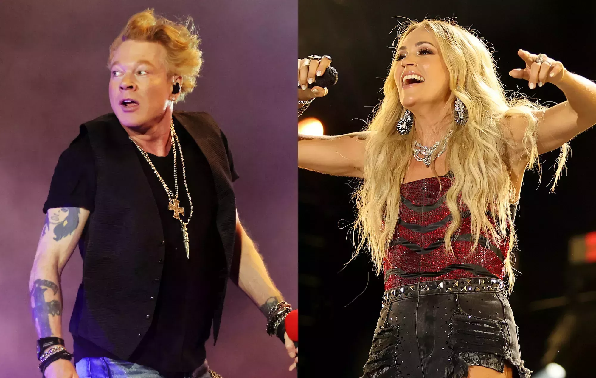 Vea la actuación de Guns N' Roses con Carrie Underwood en Londres