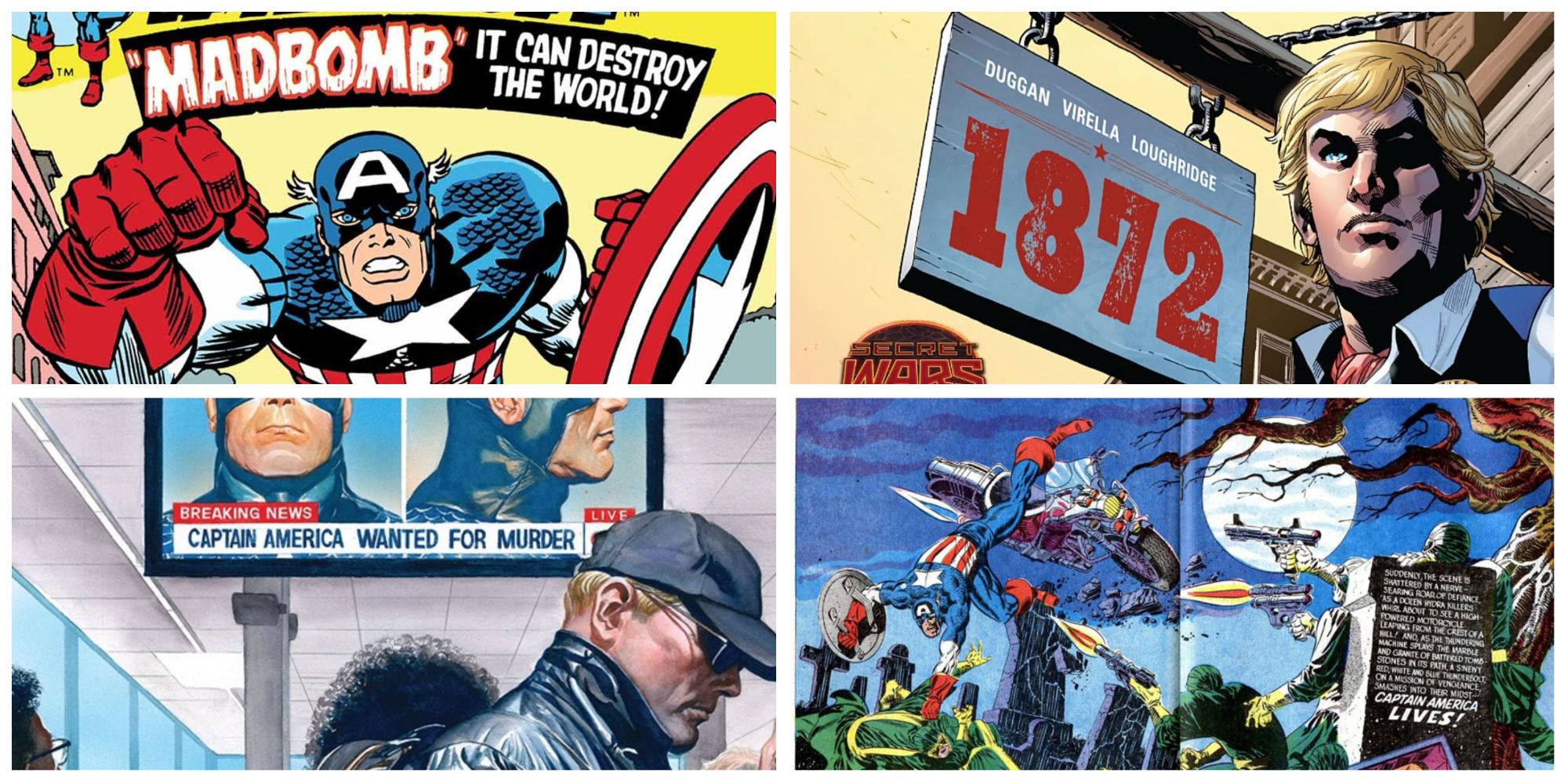 10 carreras del Capitán América que todo fan debería leer