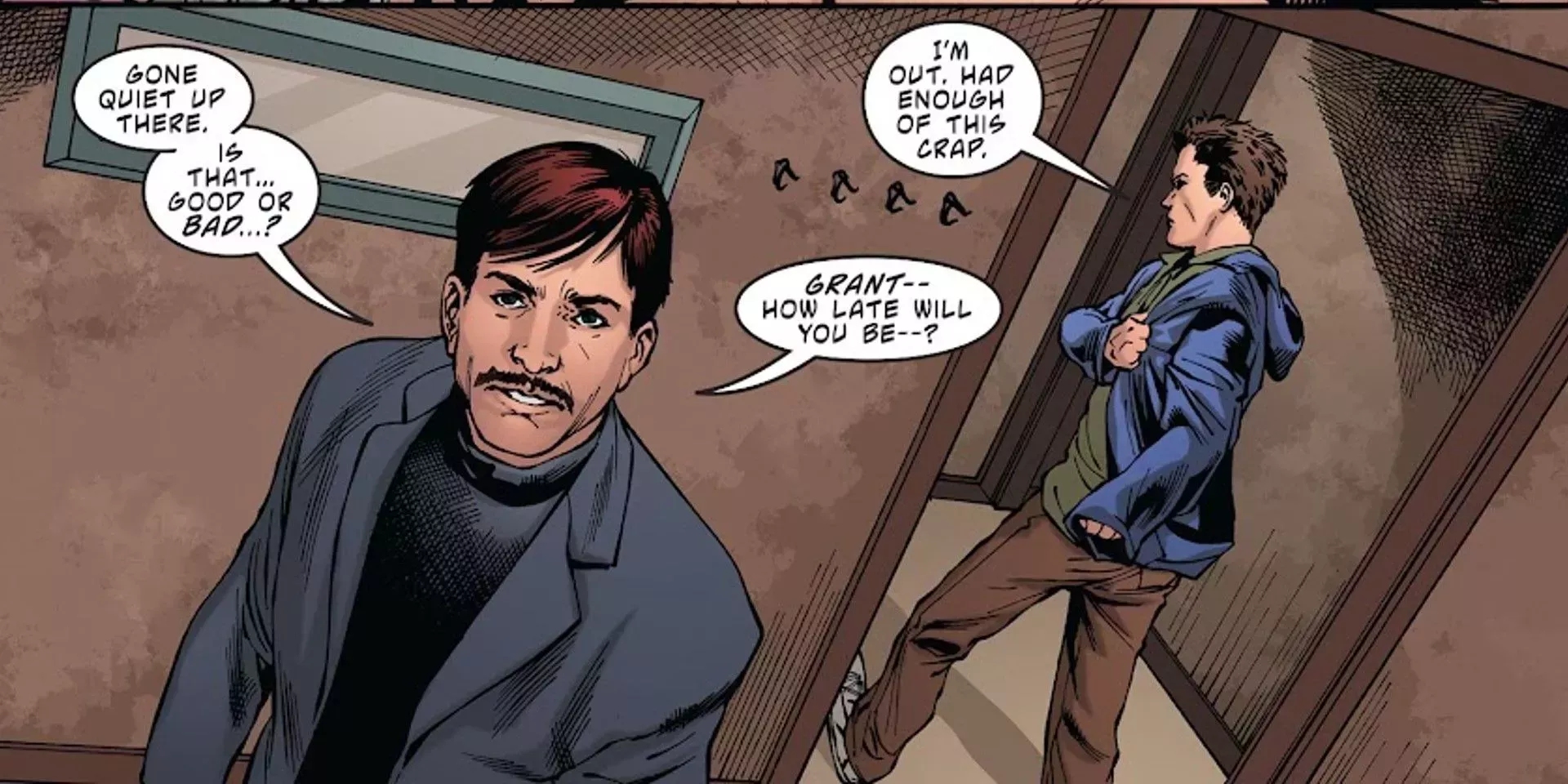 Wintergreen and Grant Wilson in DC Comics