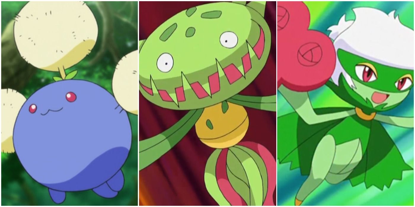 15 Pokémon de tipo hierba que son básicamente plantas reales