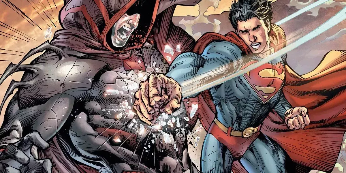 Earth One's Superman battles Black Beetle in DC Comics