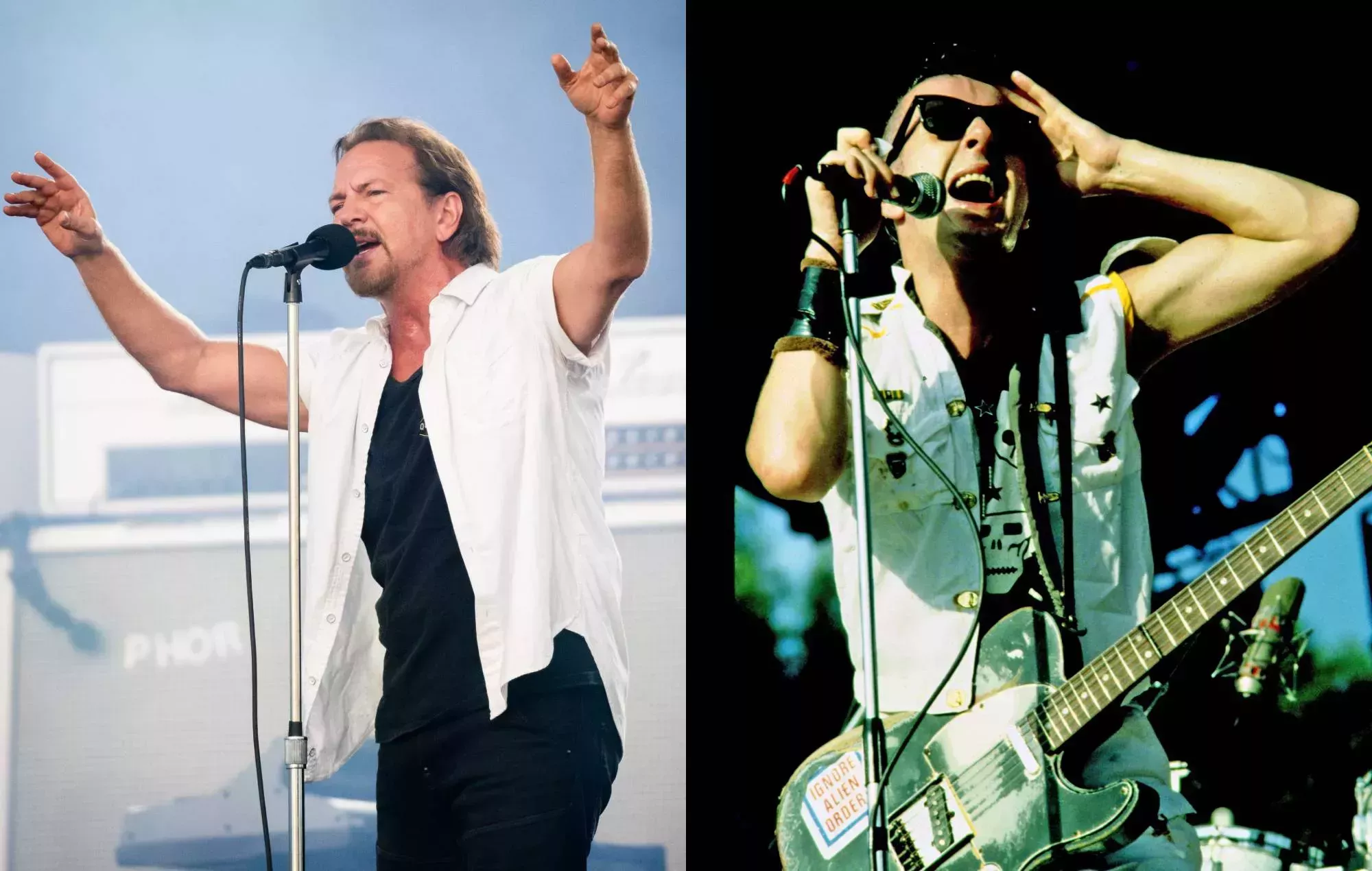 Mira cómo Eddie Vedder celebra el 70º cumpleaños de Joe Strummer con una versión de 