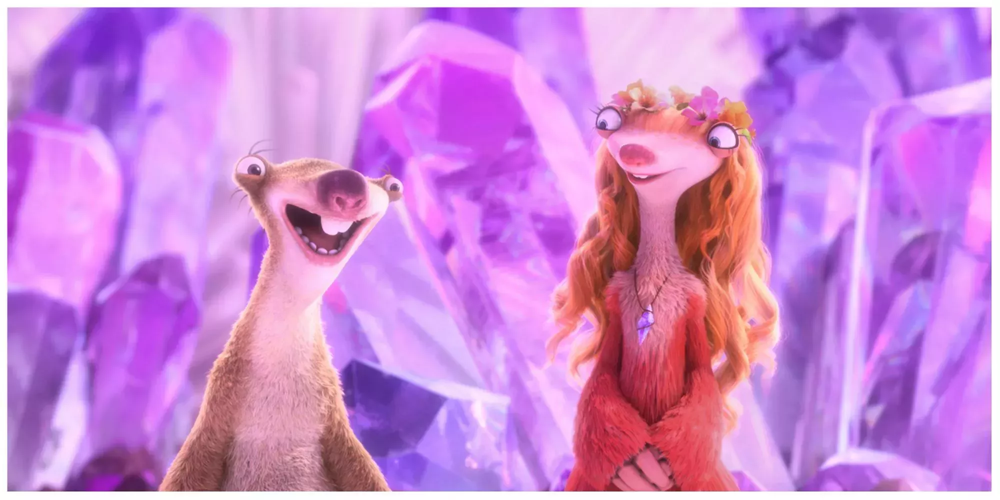 Sid the sloth and his girlfriend in Ice Age: Collision Course