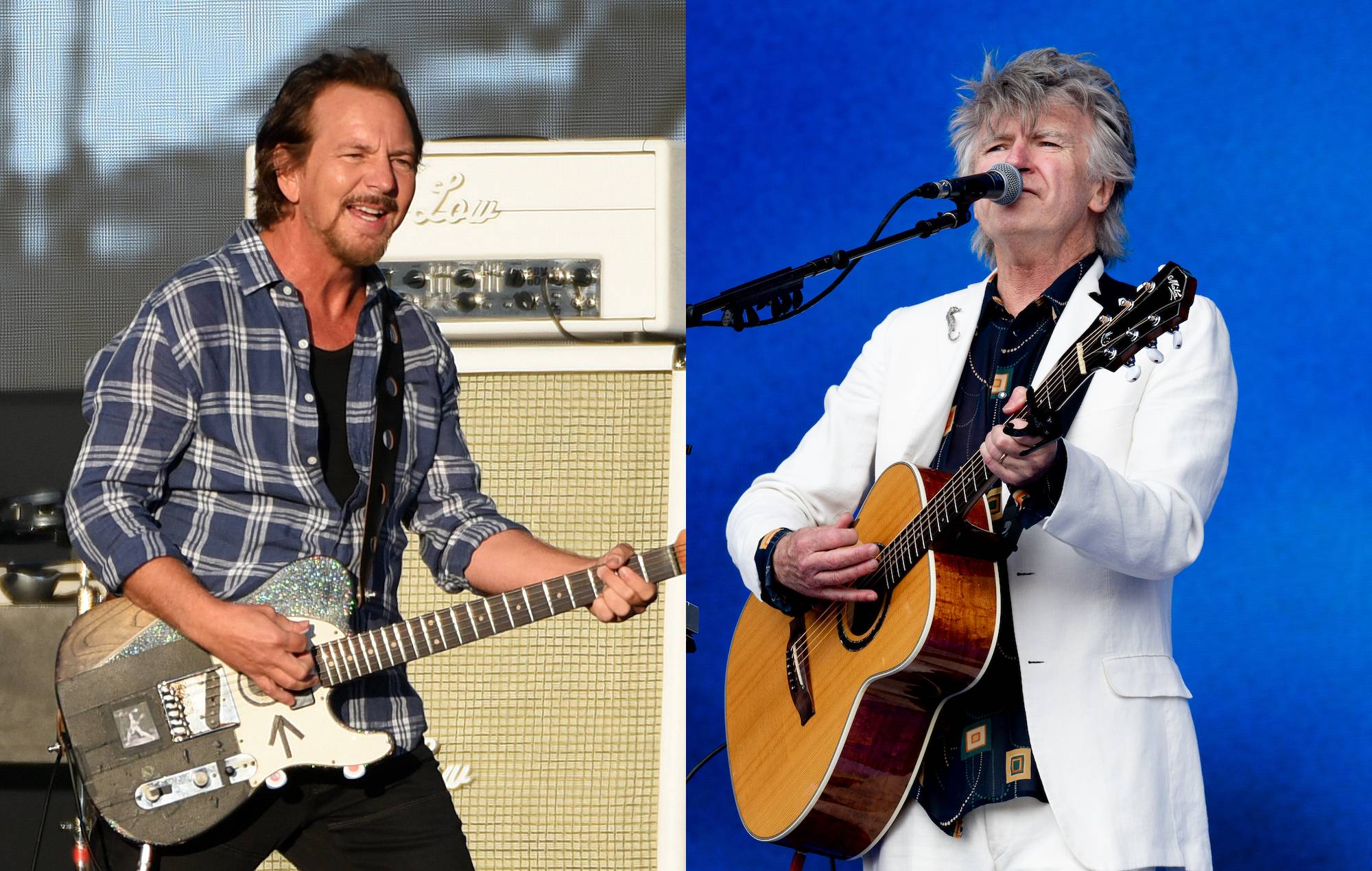Eddie Vedder, de Pearl Jam, se une a Neil Finn en una versión de Crowded House