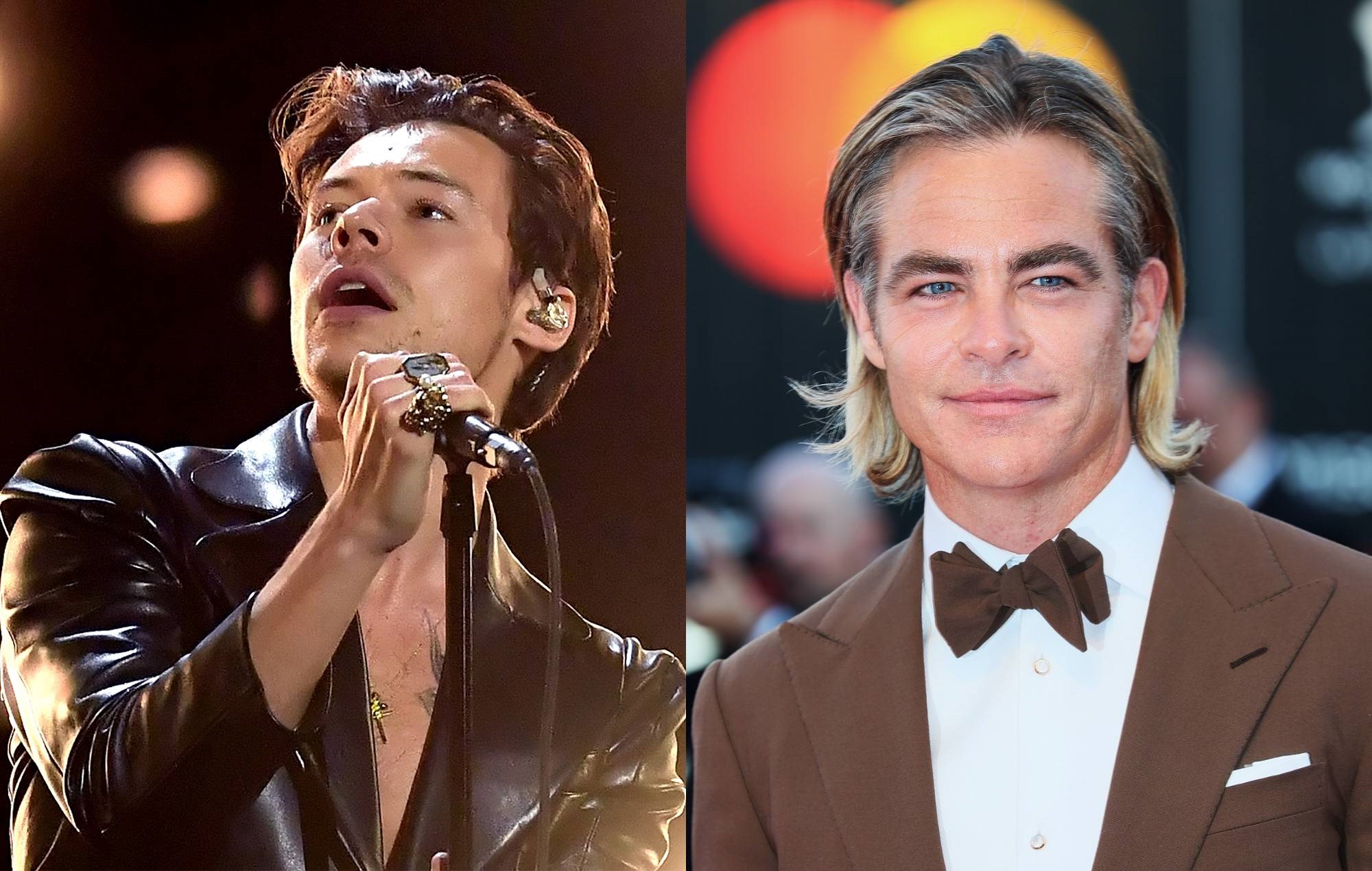 Harry Styles bromea con escupir a Chris Pine en un concierto en Nueva York