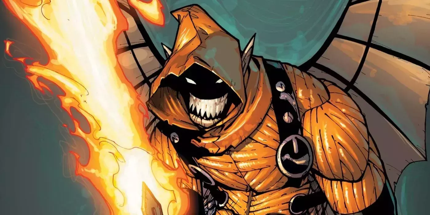 Hobgoblin wielding a flaming sword