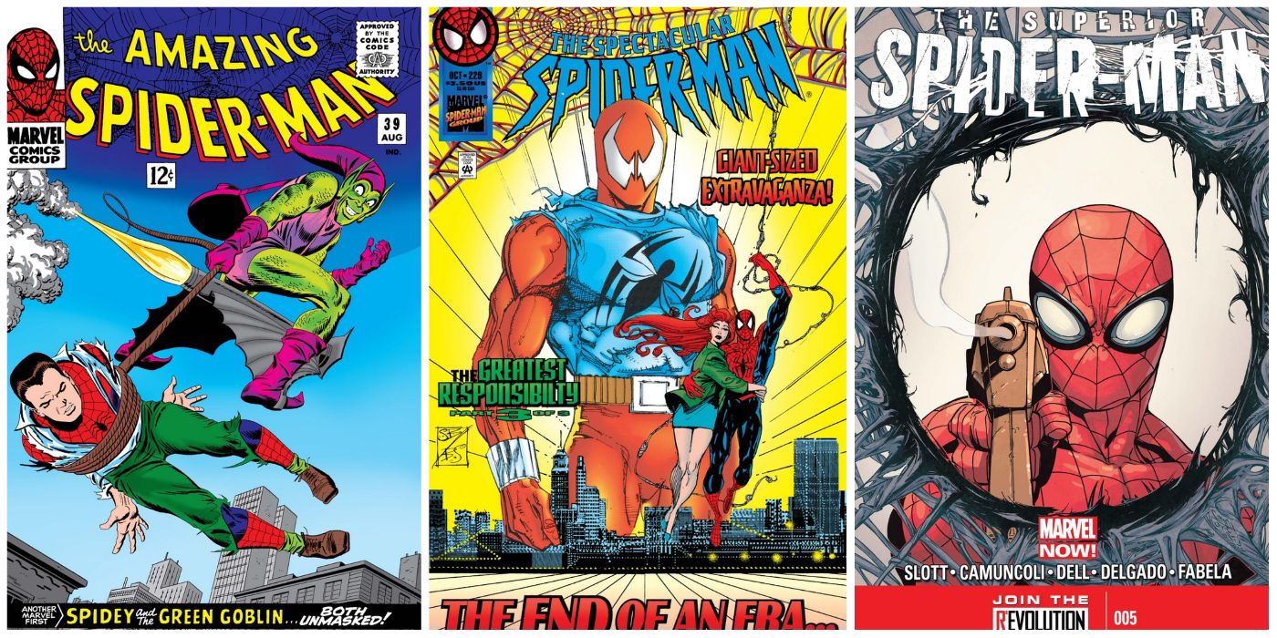 10 portadas épicas de Spiderman que estropearon el final