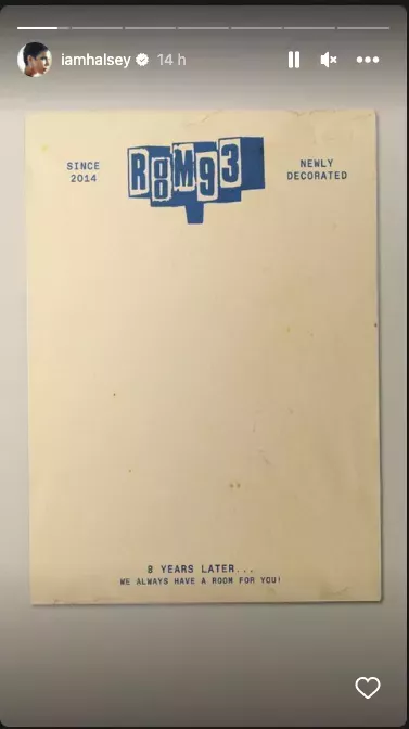 Halsey's 'Room 93' teaser on her Instagram Stories feed