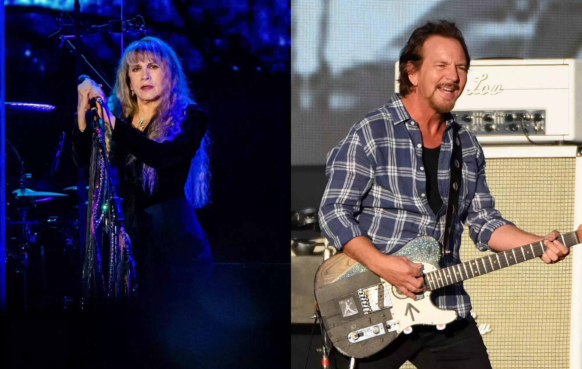 Mira cómo Eddie Vedder se une a Stevie Nicks en el escenario para 'Stop Draggin' My Heart Around'