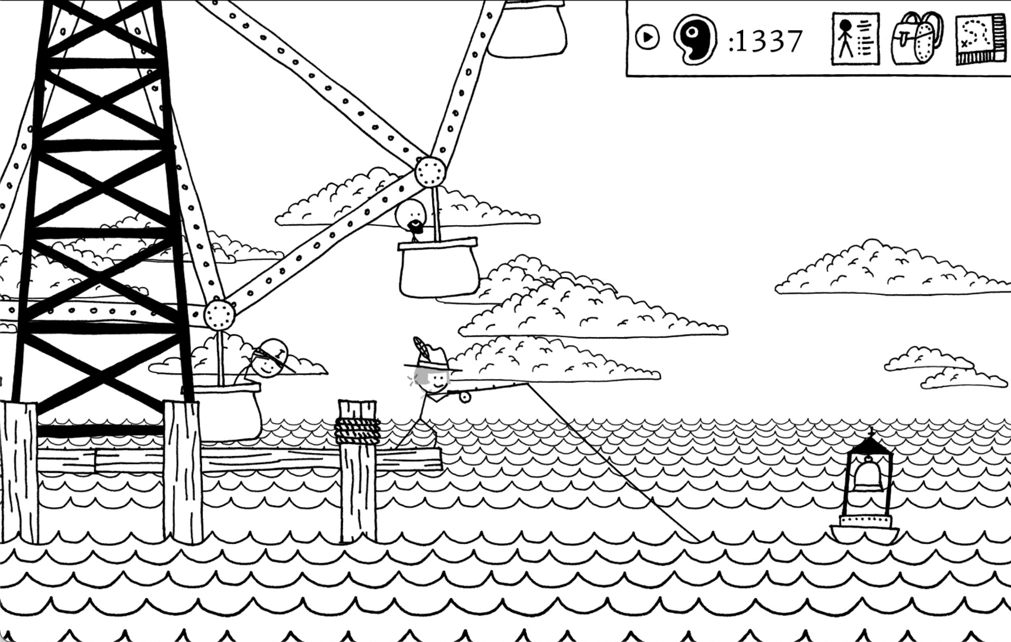 El juego de comedia de figuras de palo 'Shadows Over Loathing' se lanza por sorpresa