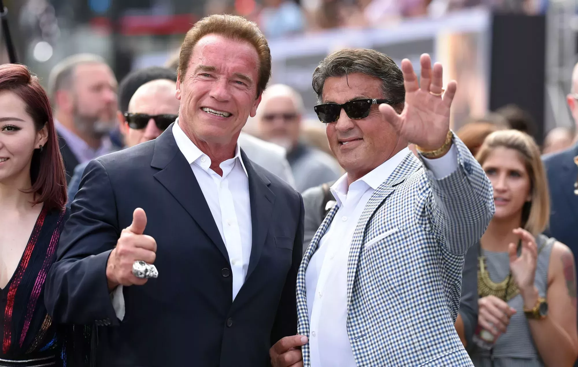 Sylvester Stallone y Arnold Schwarzenegger 