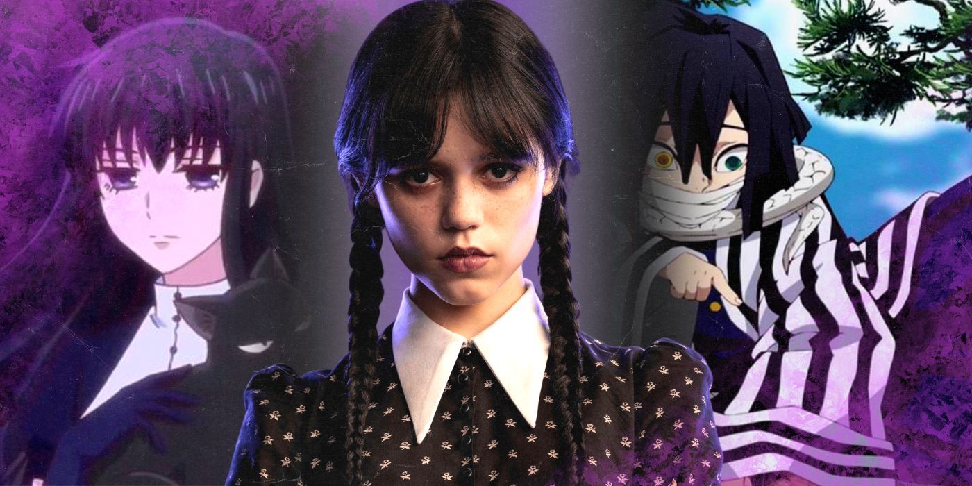 10 personajes de anime para los fans de Miércoles Addams