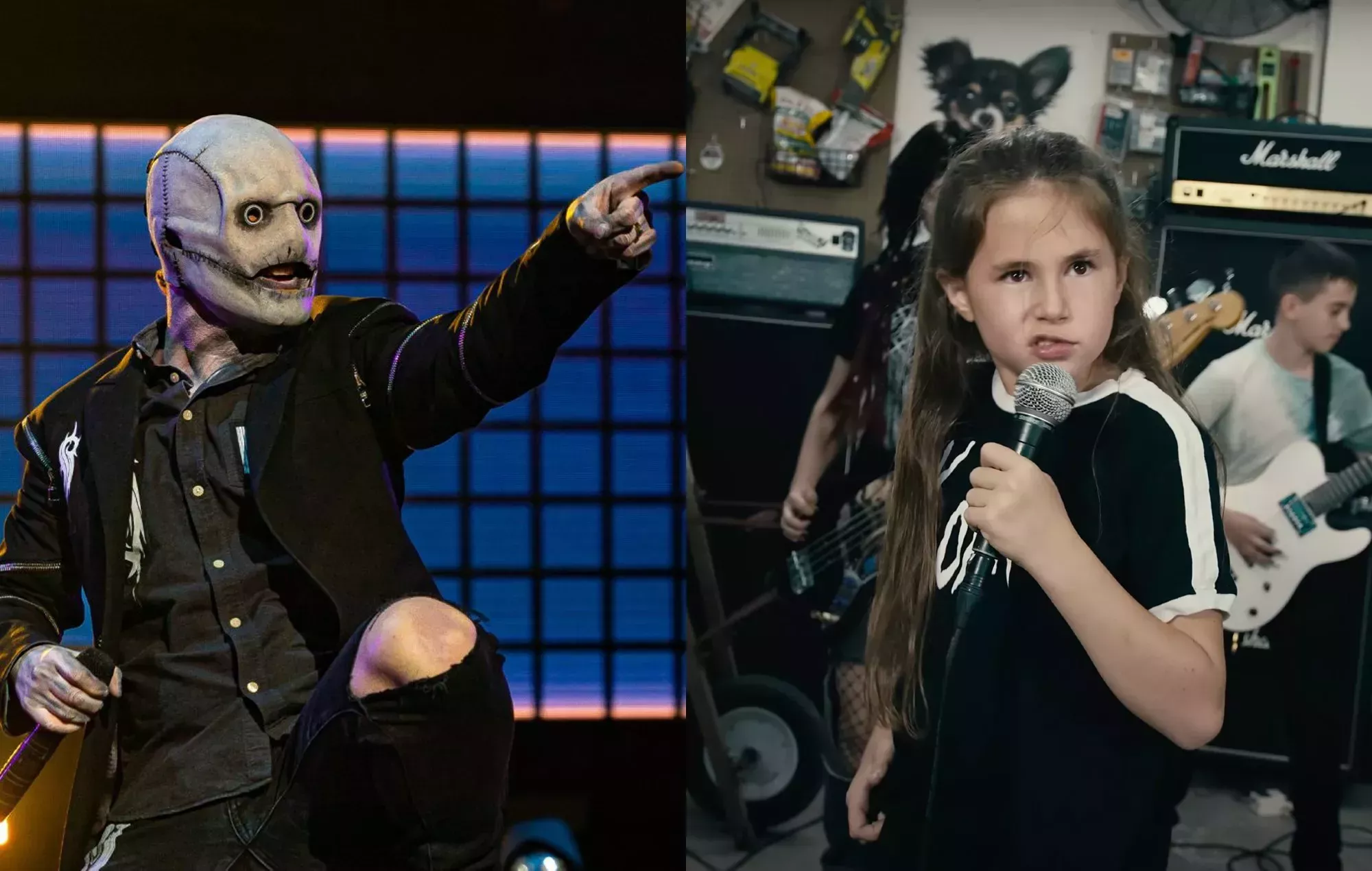 Mira a un niño de diez años hacer una versión brutal de 'The Heretic Anthem' de Slipknot