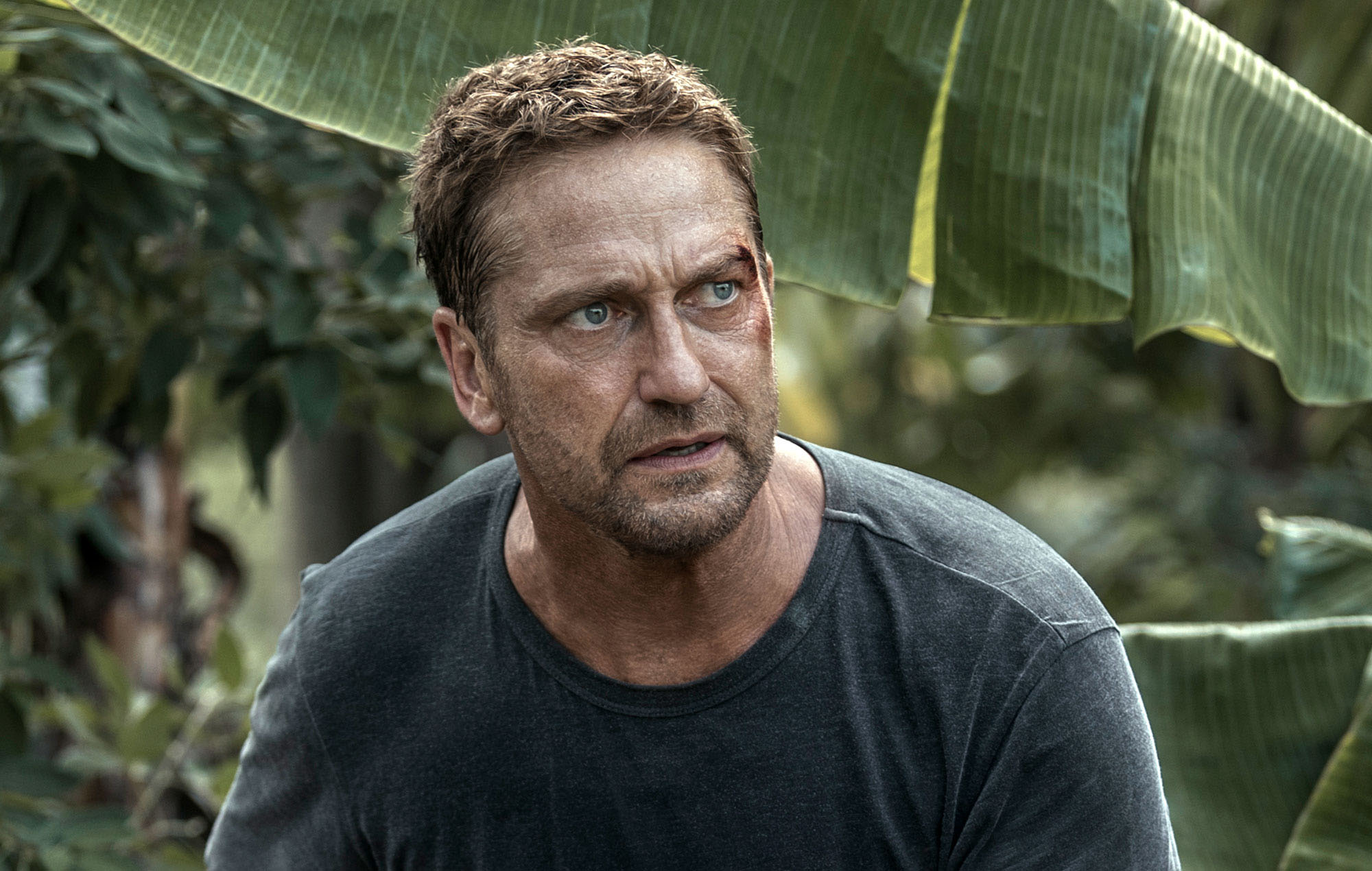Gerard Butler se frotó accidentalmente ácido en los ojos en 'Avión'