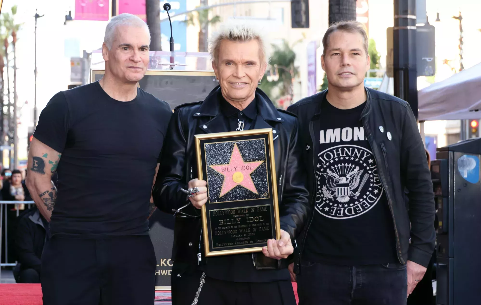 Henry Rollins elogia a Billy Idol en su presentación en el Paseo de la Fama de Hollywood