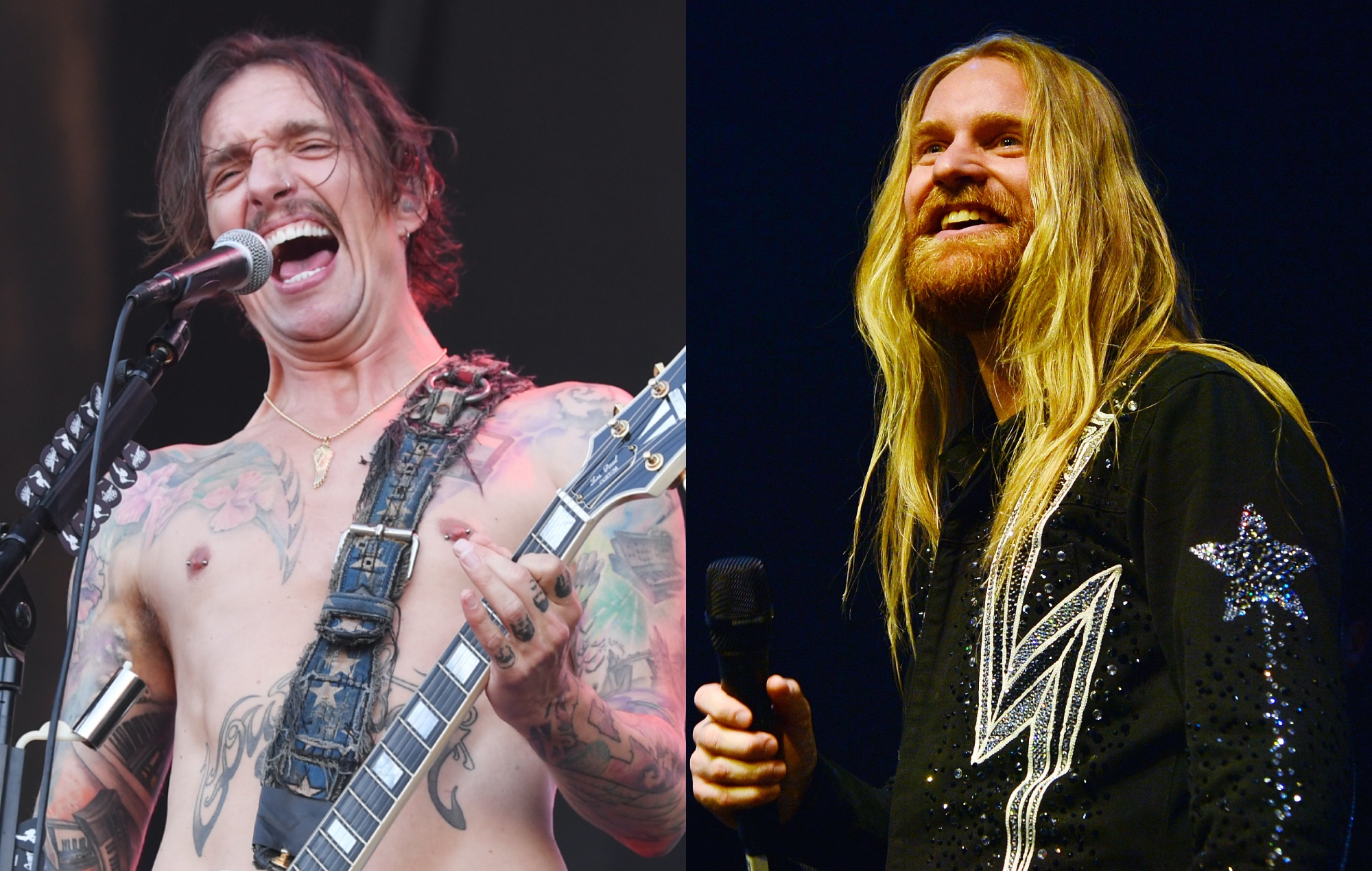 Vea a Sam Ryder a dúo con Justin Hawkins de The Darkness en el concierto de Nochevieja