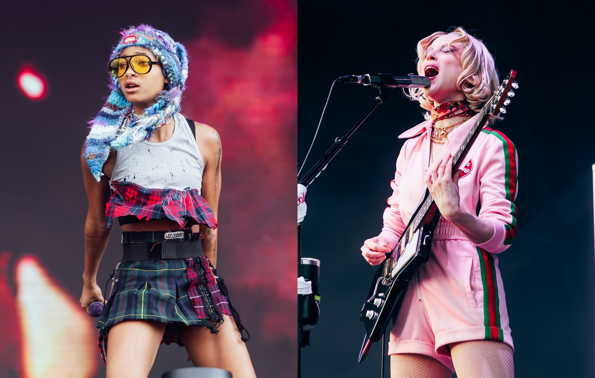 Willow comparte una instantánea en el estudio con St. Vincent