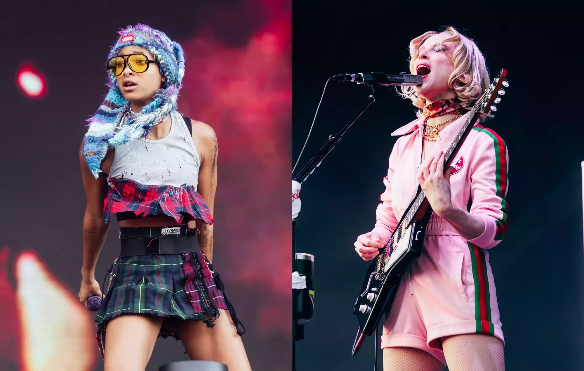 Willow comparte una instantánea en el estudio con St. Vincent