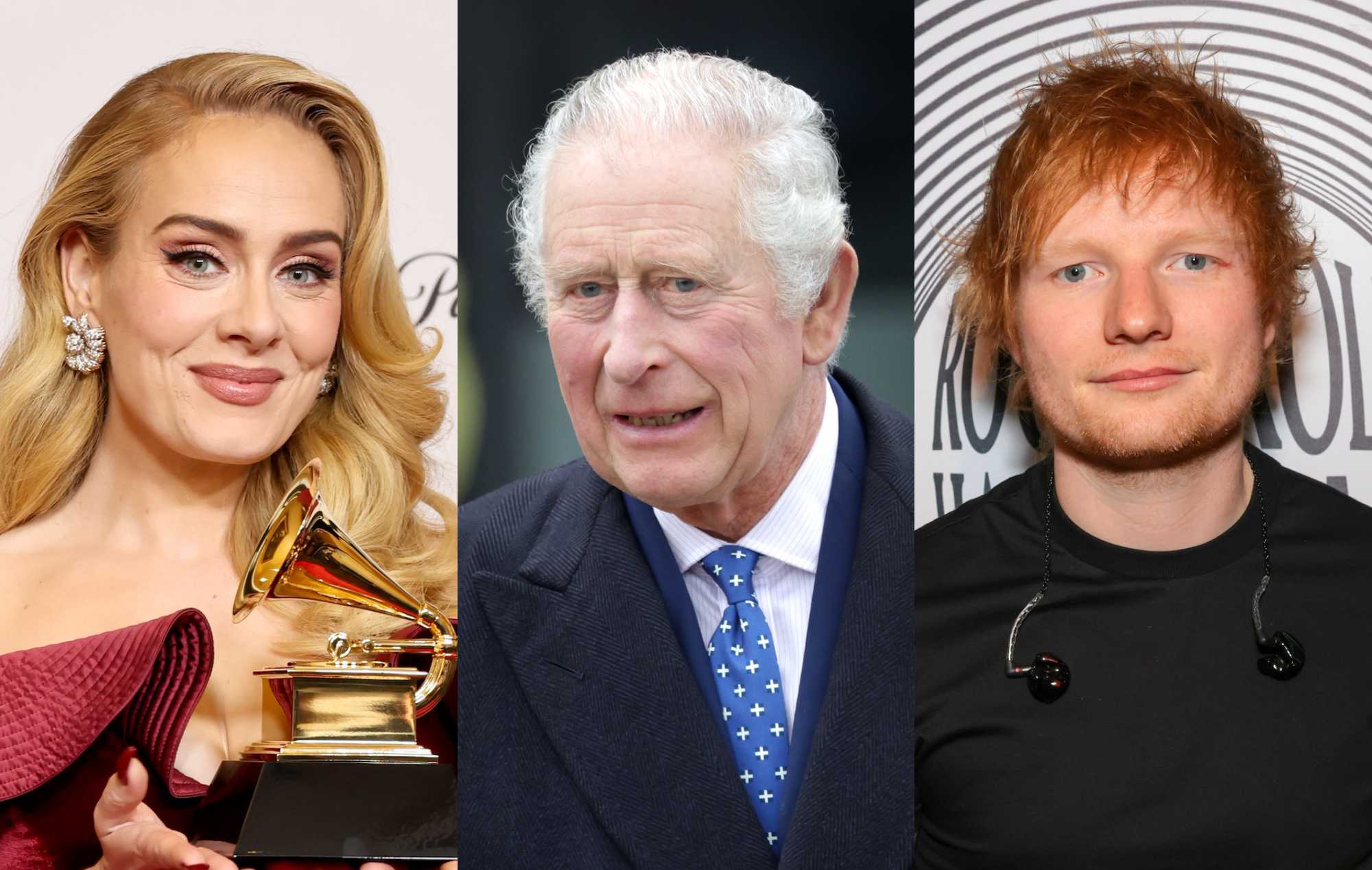 El rey Carlos estaba "muy interesado" en que Adele y Ed Sheeran actuaran en la coronación, pero ellos se negaron