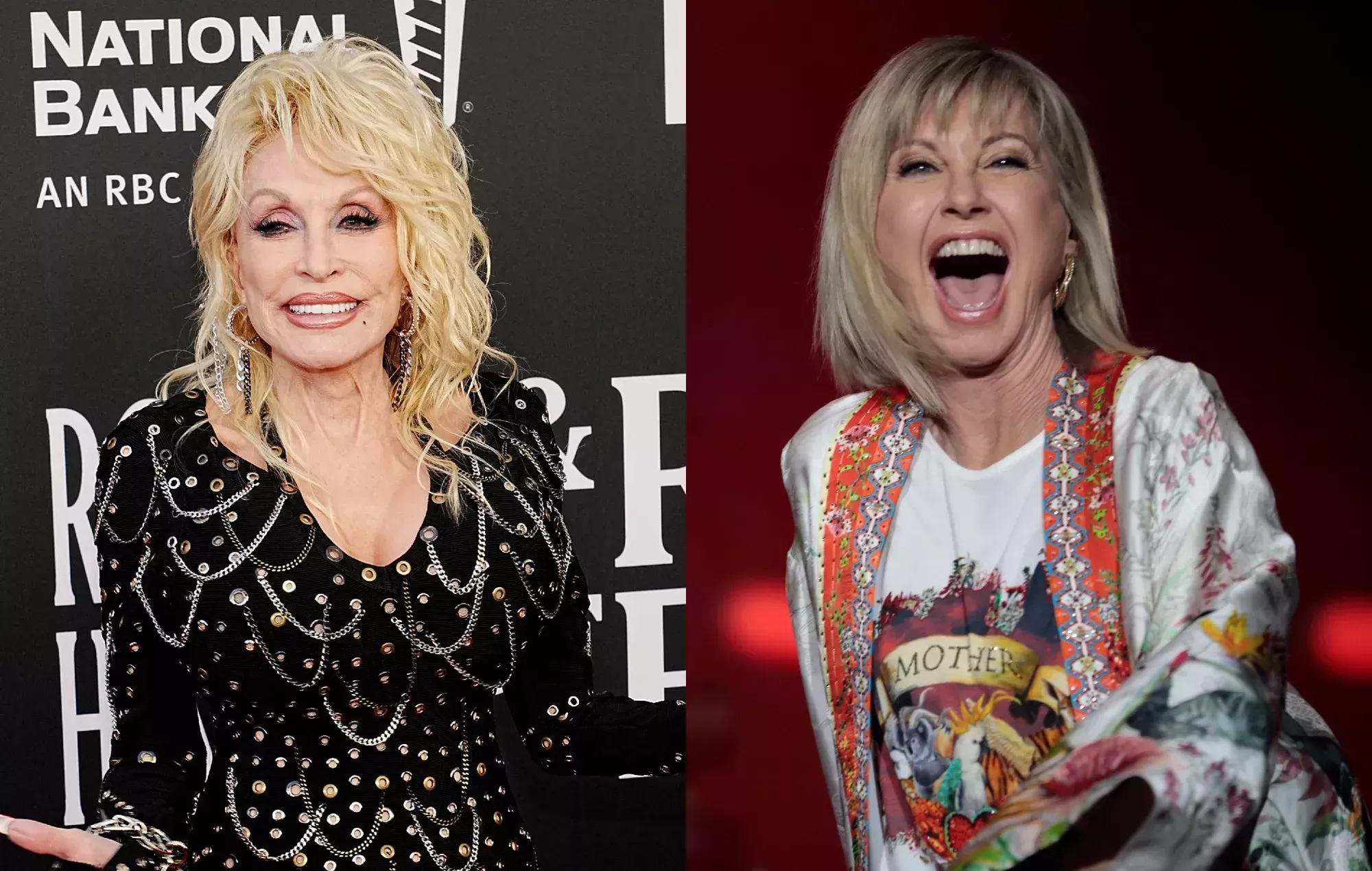 Vea nuevas imágenes de Olivia Newton-John cantando 'Jolene' con Dolly Parton