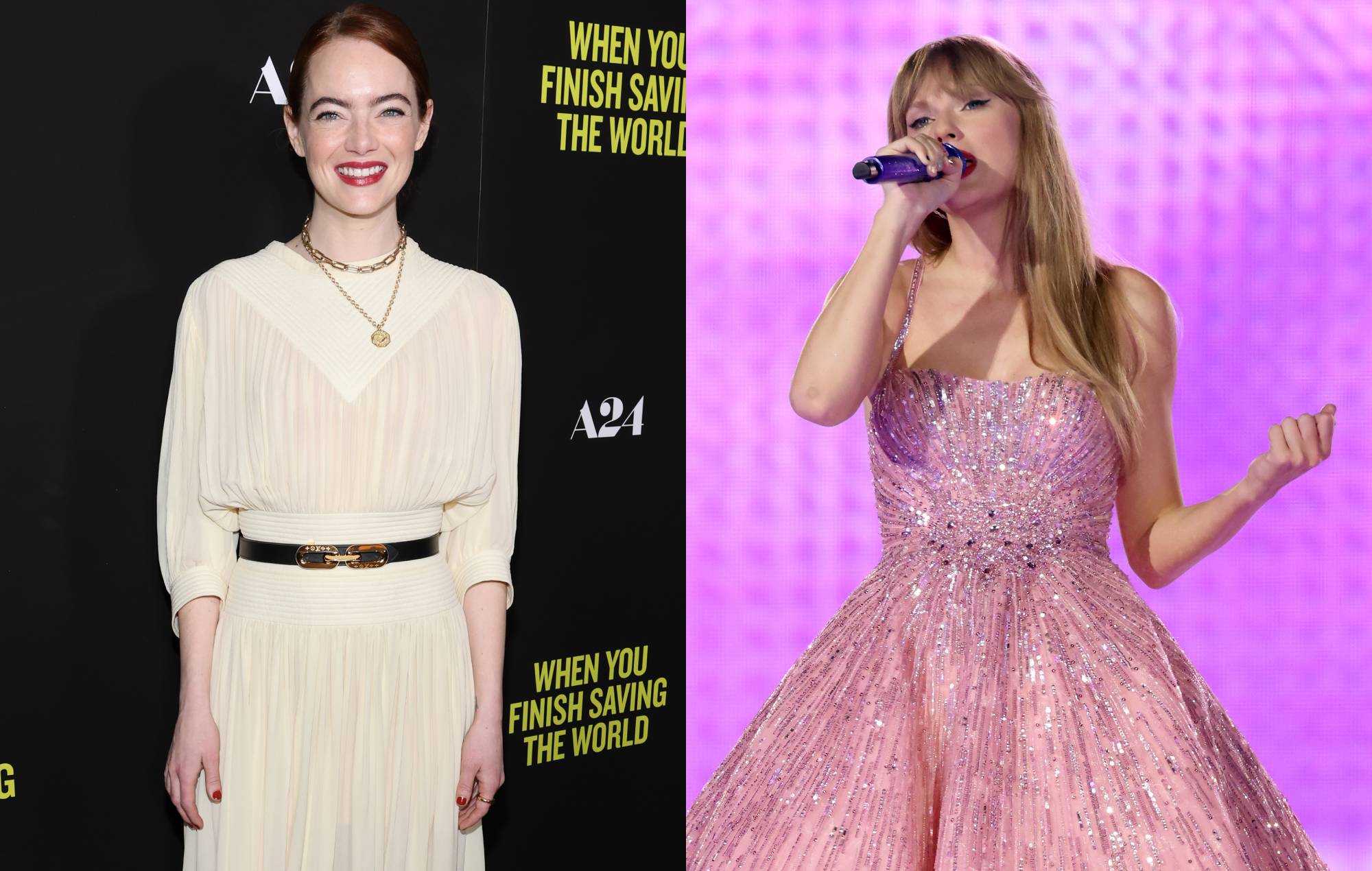 Emma Stone se hace viral por "perder la cabeza" por el programa 'Eras' de Taylor Swift