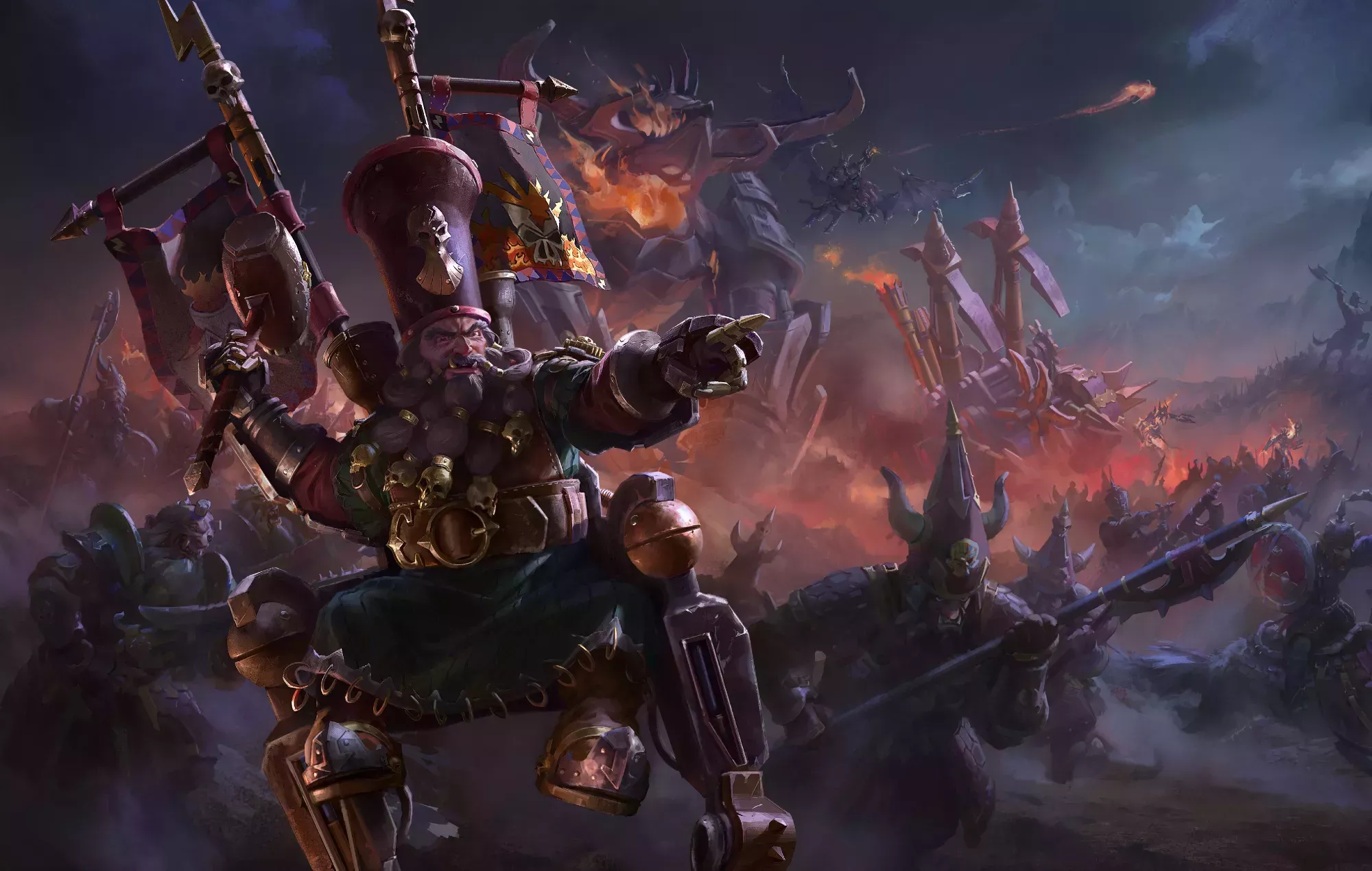 Total War: Warhammer 3' revela el DLC Forge Of The Chaos Dwarfs en un ardiente tráiler