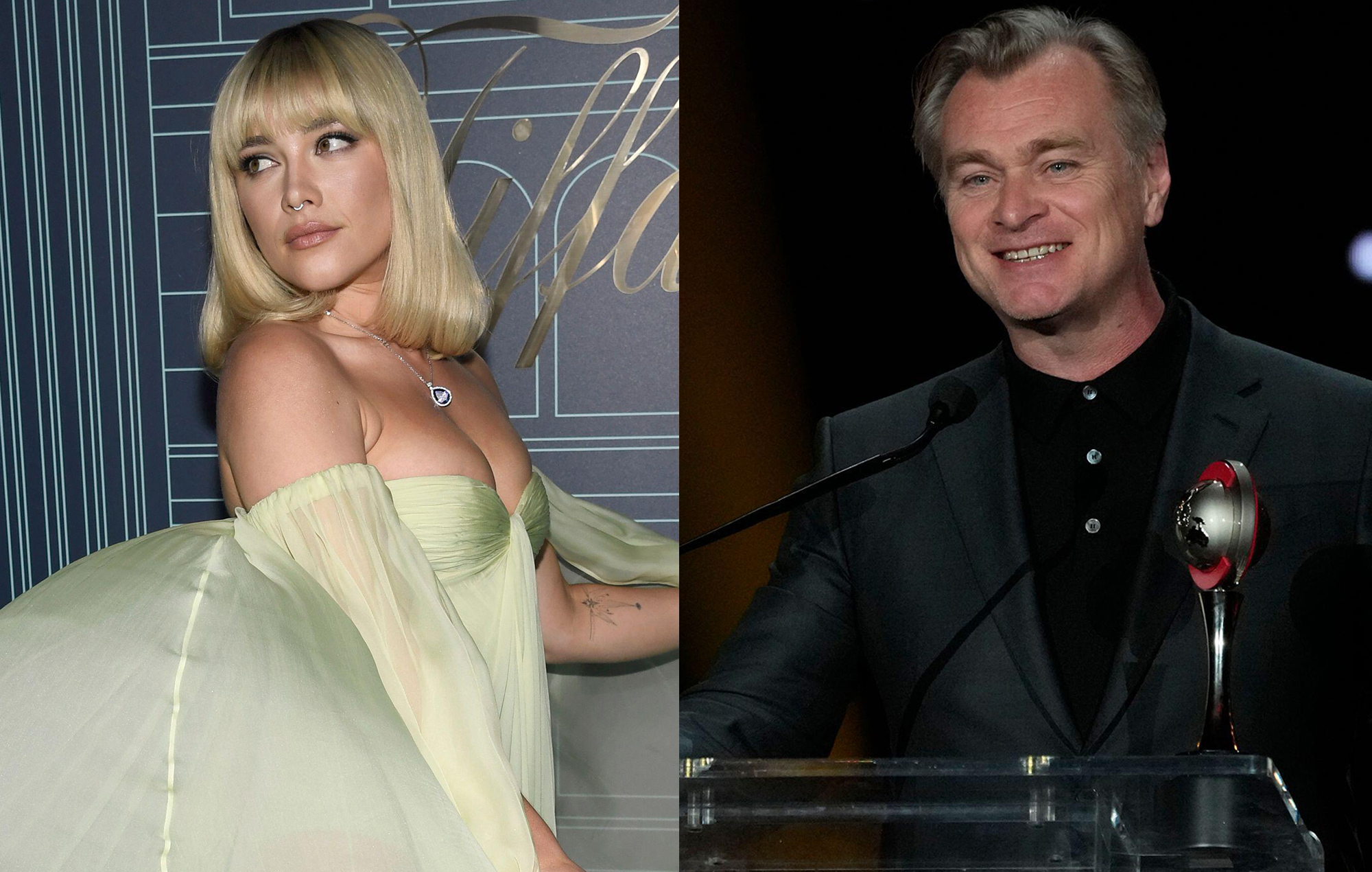 Florence Pugh dice que el director de 'Oppenheimer', Christopher Nolan, es "un maestro"