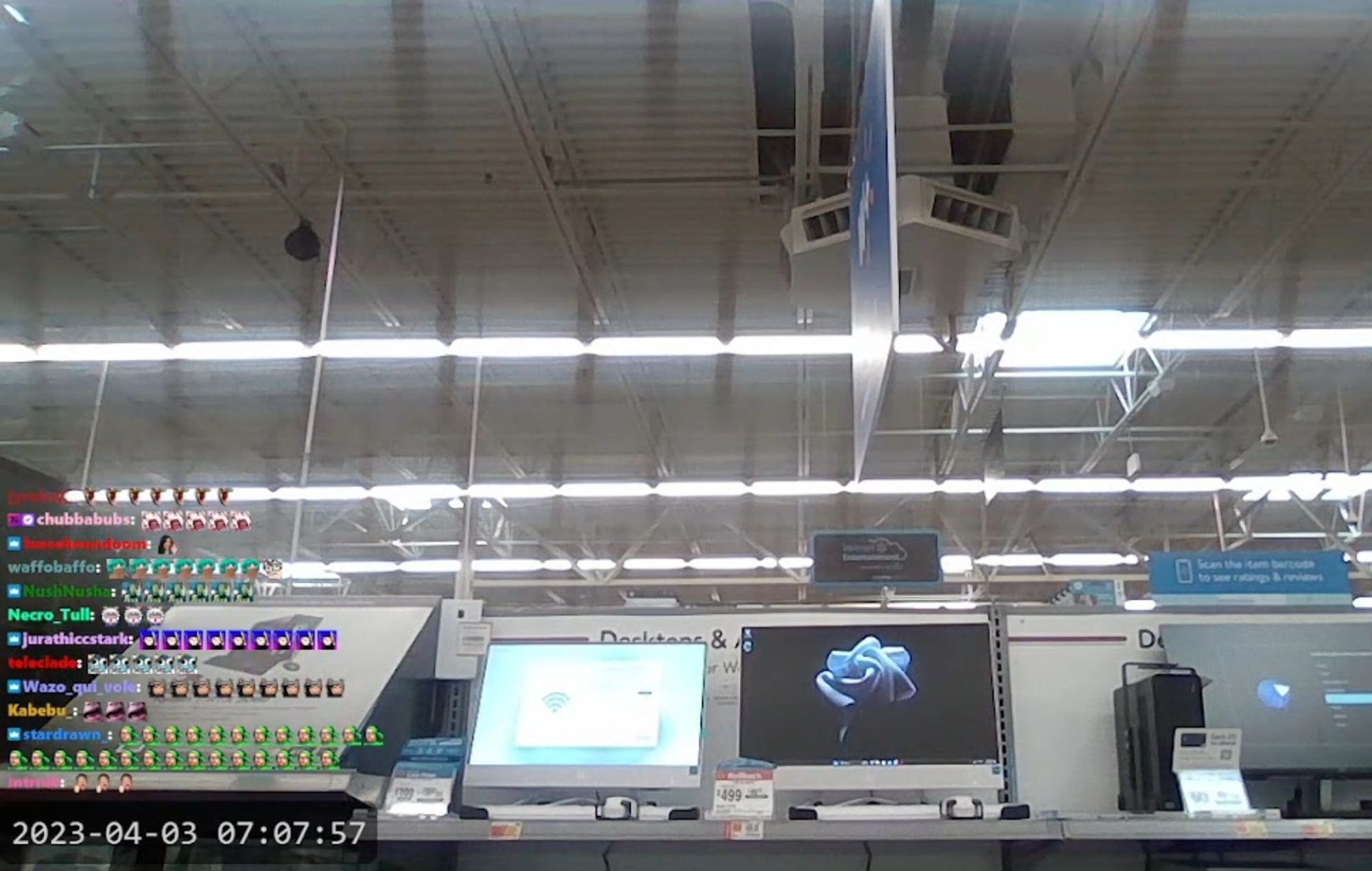Miles de espectadores de Twitch sintonizan para ver un livestream furtivo de Walmart