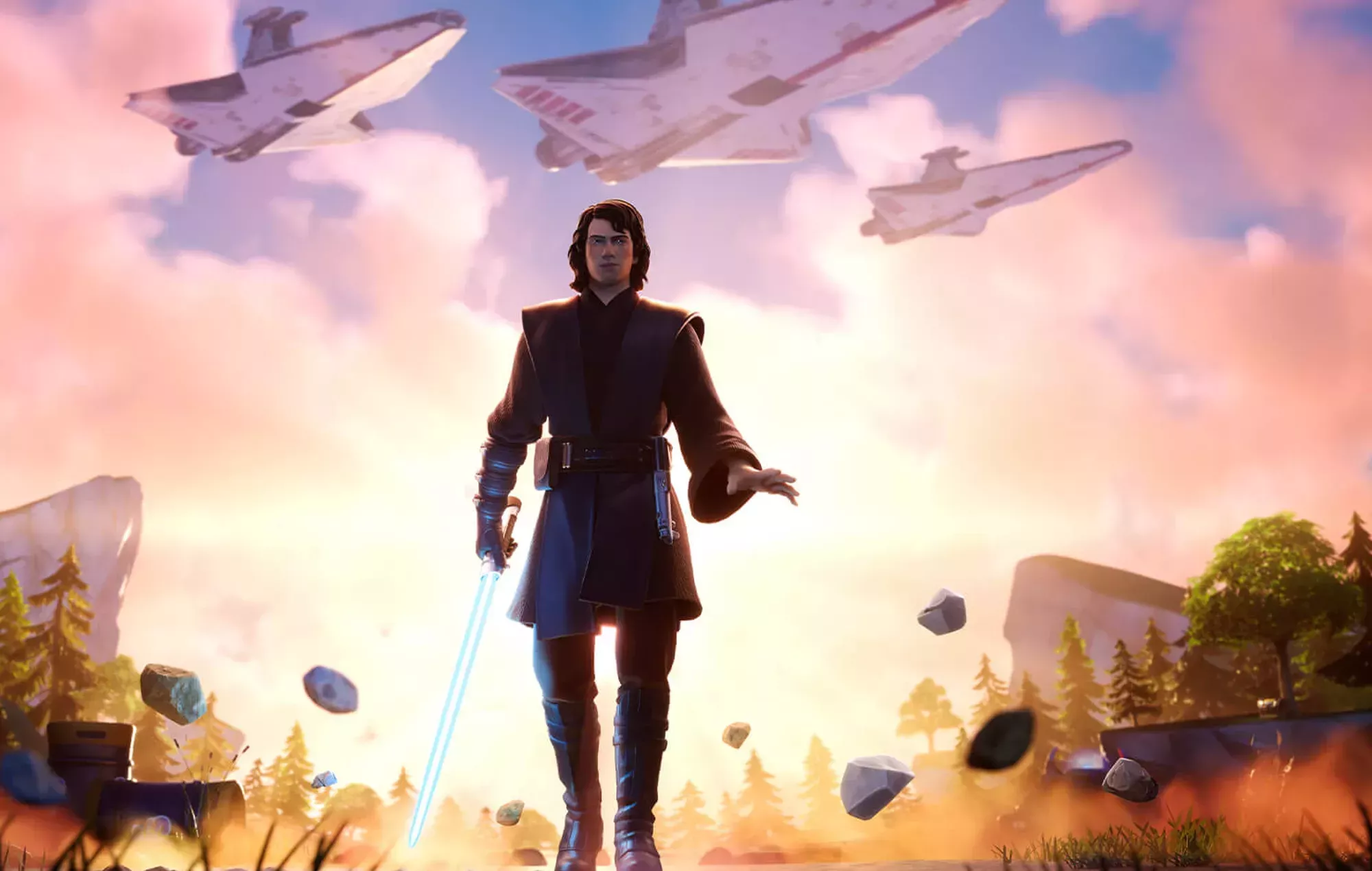 'Fortnite' da el pistoletazo de salida al crossover de 'Star Wars' con un traje de Darth Maul