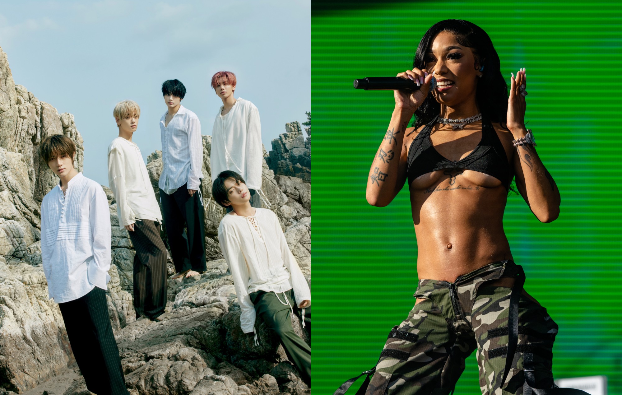 TXT y Coi Leray interpretan "Happy Fool" por primera vez en directo