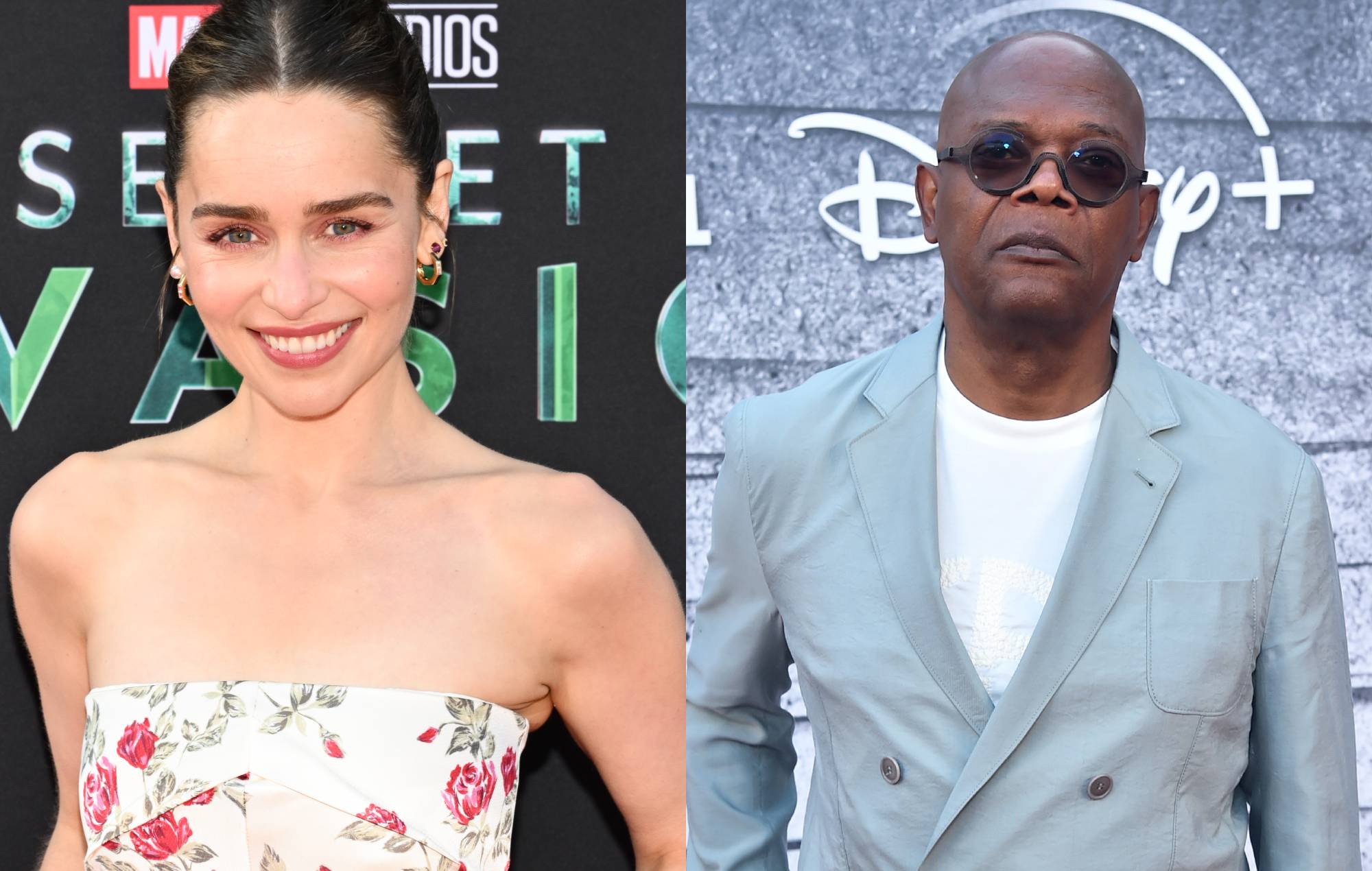 Emilia Clarke "casi atropella" a Samuel L. Jackson con un coche en 'Invasión secreta'