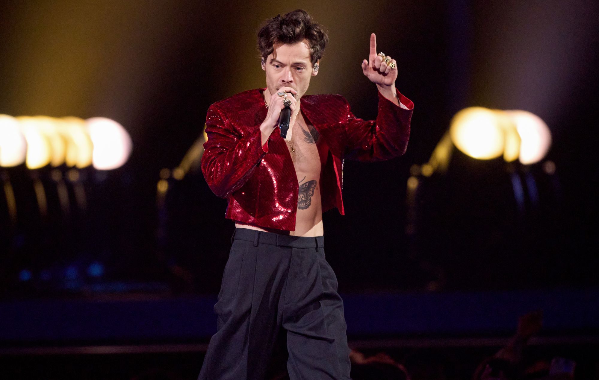 Harry Styles interrumpe su actuación en Slane Castle para ayudar a un fan caído