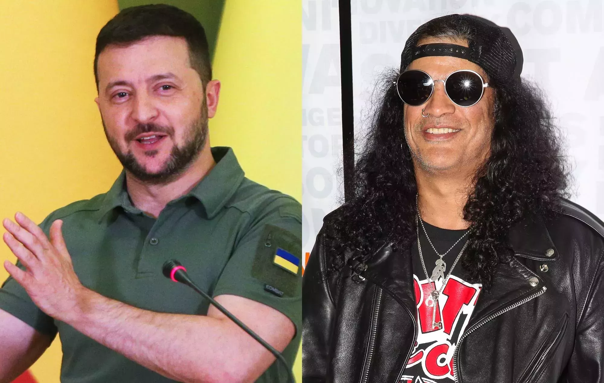 El Presidente ucraniano Zelensky dice que escuchar a AC/DC y Guns N' Roses le ayudó durante la guerra
