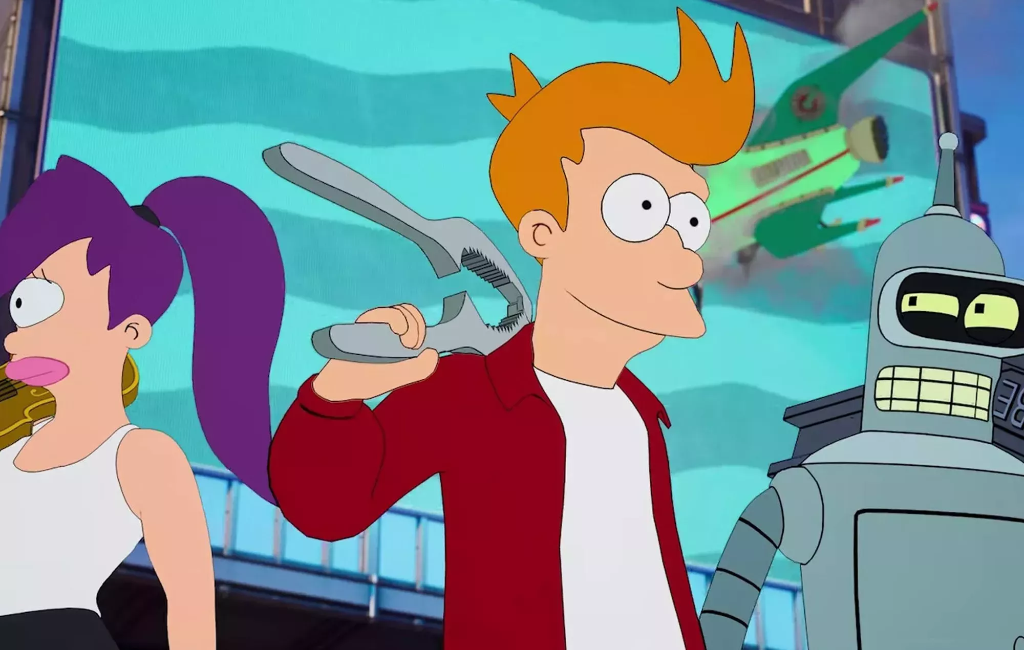 'Futurama' llega a 'Fortnite' con el planeador de la nave Planet Express