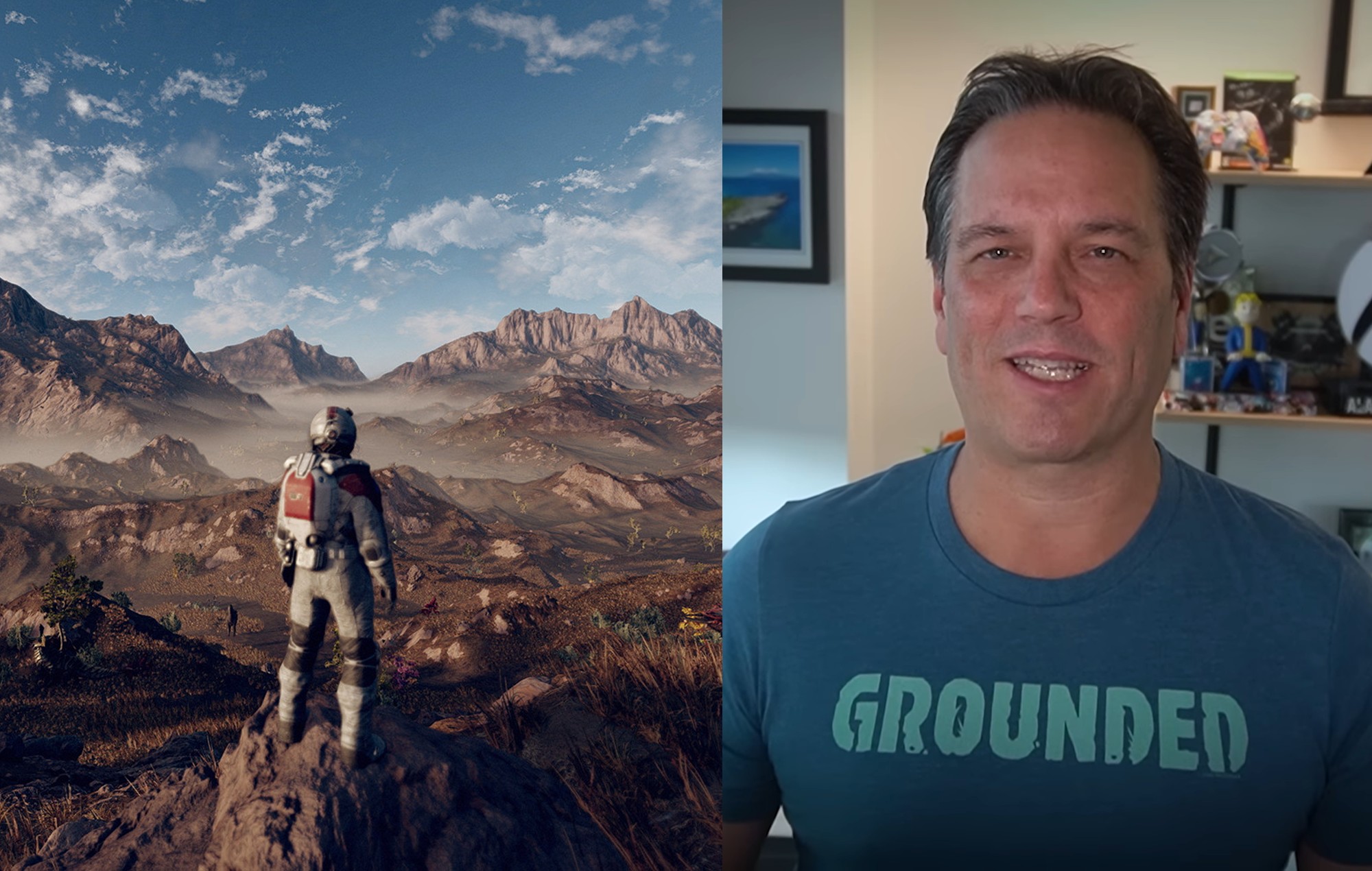 Phil Spencer, jefe de Xbox, visto jugando a "Starfield