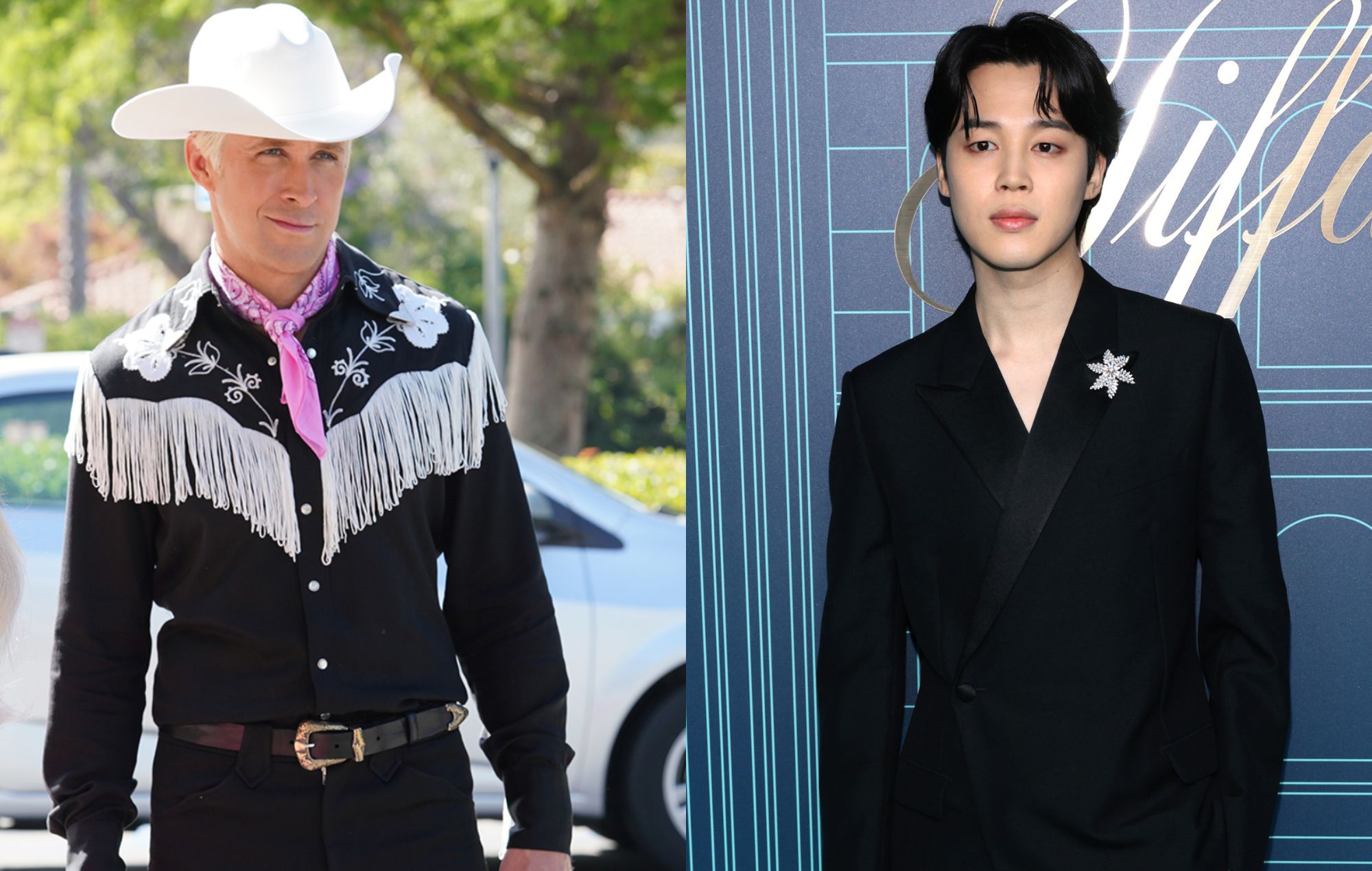 Ryan Gosling ofrece a Jimin, de BTS, una guitarra de 'Barbie' tras copiar su atuendo