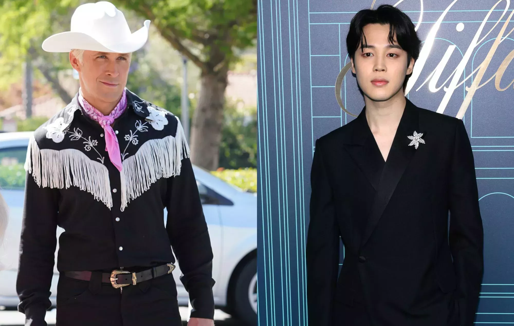 Ryan Gosling ofrece a Jimin, de BTS, una guitarra de 'Barbie' tras copiar su atuendo