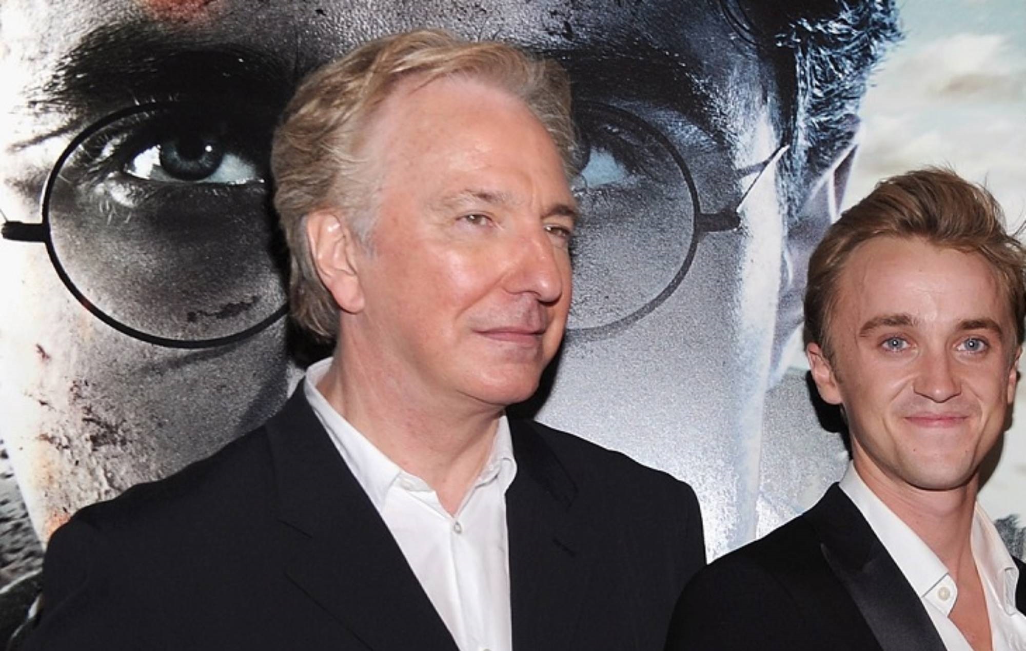 Tom Felton dice que "casi mata" a Alan Rickman durante una escena de 'Harry Potter