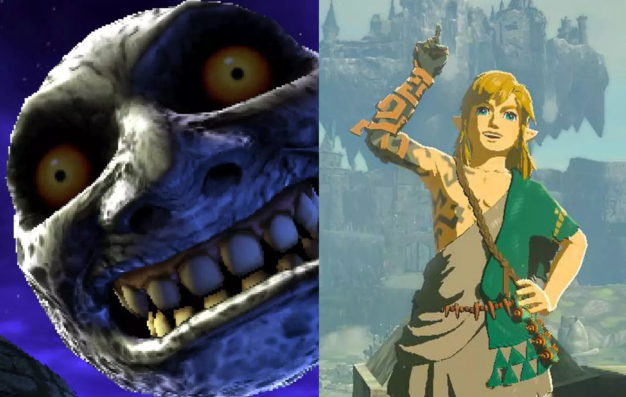 Un jugador de 'Tears Of The Kingdom' recrea la invasión alienígena de 'Majora's Mask