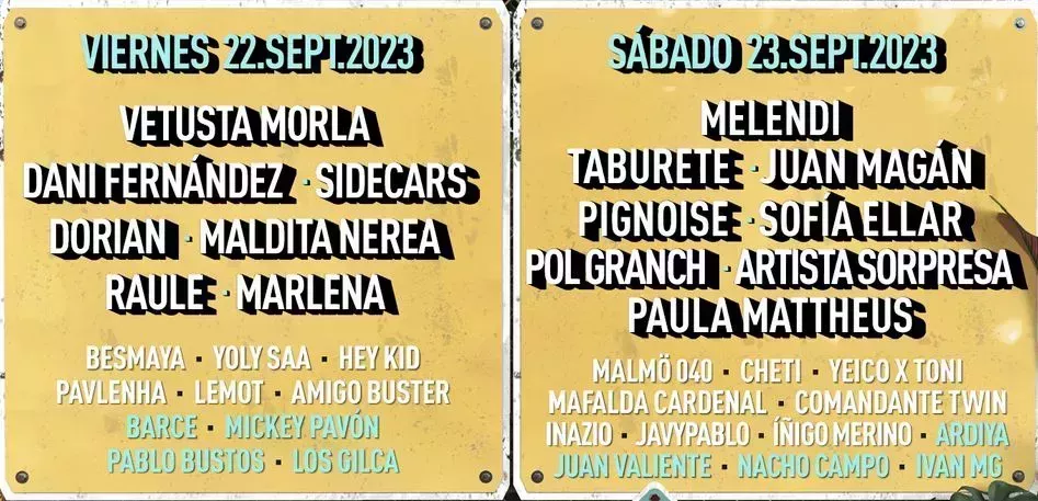 Cartel Festival Jardin de las Delicias