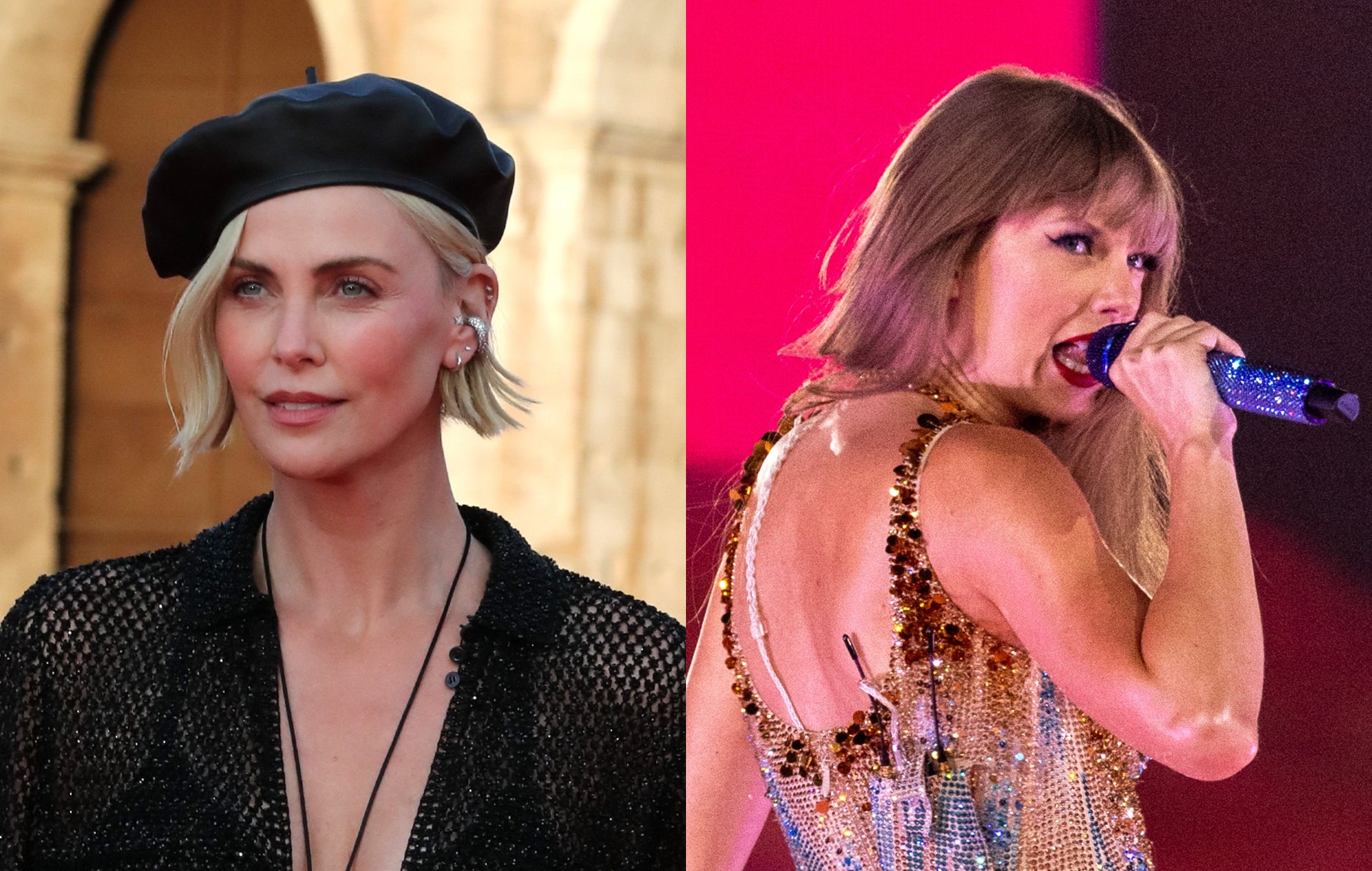 Charlize Theron celebra su "mejor cumpleaños" en un concierto de Taylor Swift