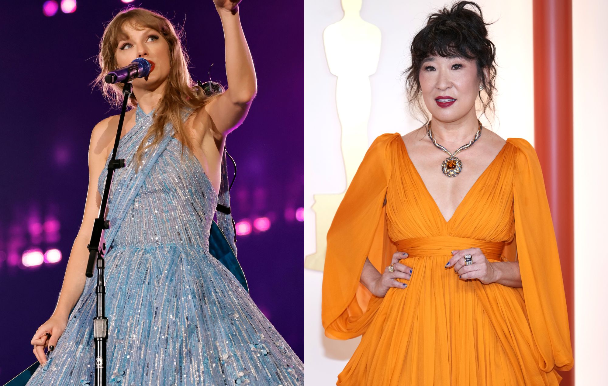 Fans de Taylor Swift piden a Sandra Oh que les haga una foto durante la gira 'Eras', sin darse cuenta de quién era