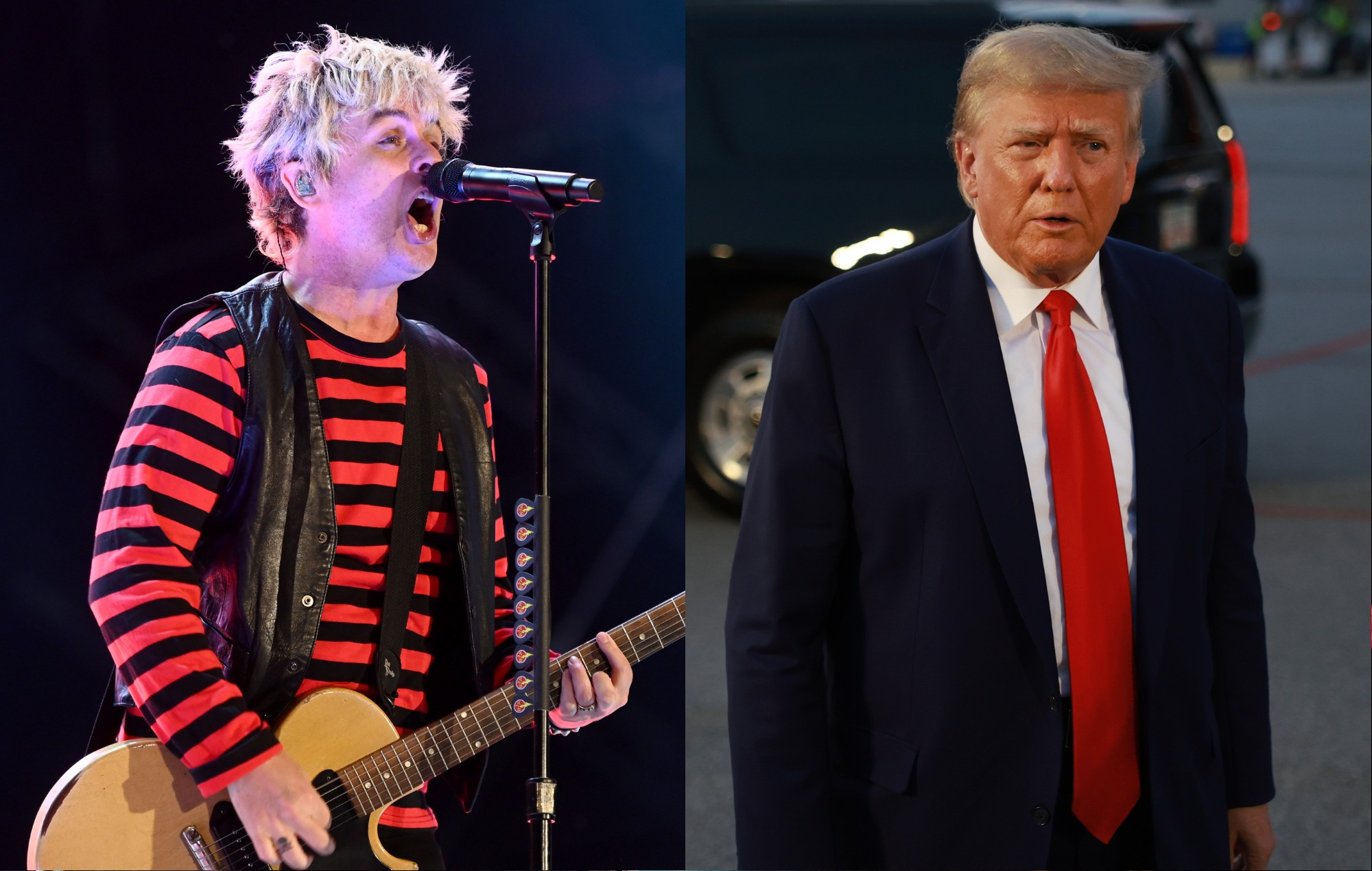 Green Day pone a la venta productos de "Nimrod" con la foto de Donald Trump con fines benéficos