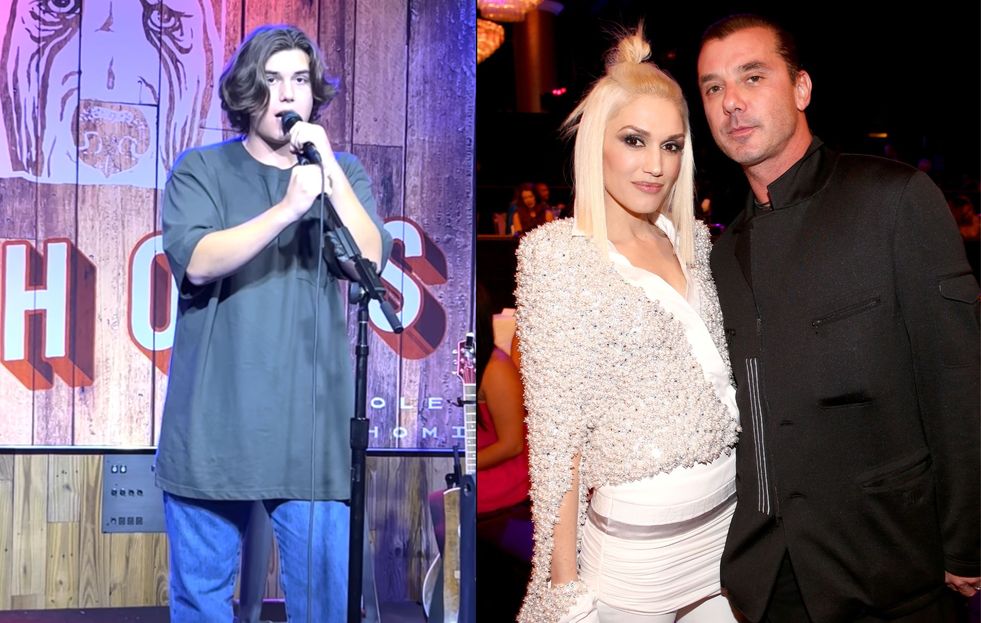 Kingston, el hijo de Gavin Rossdale y Gwen Stefani, actúa en el bar de Blake Shelton