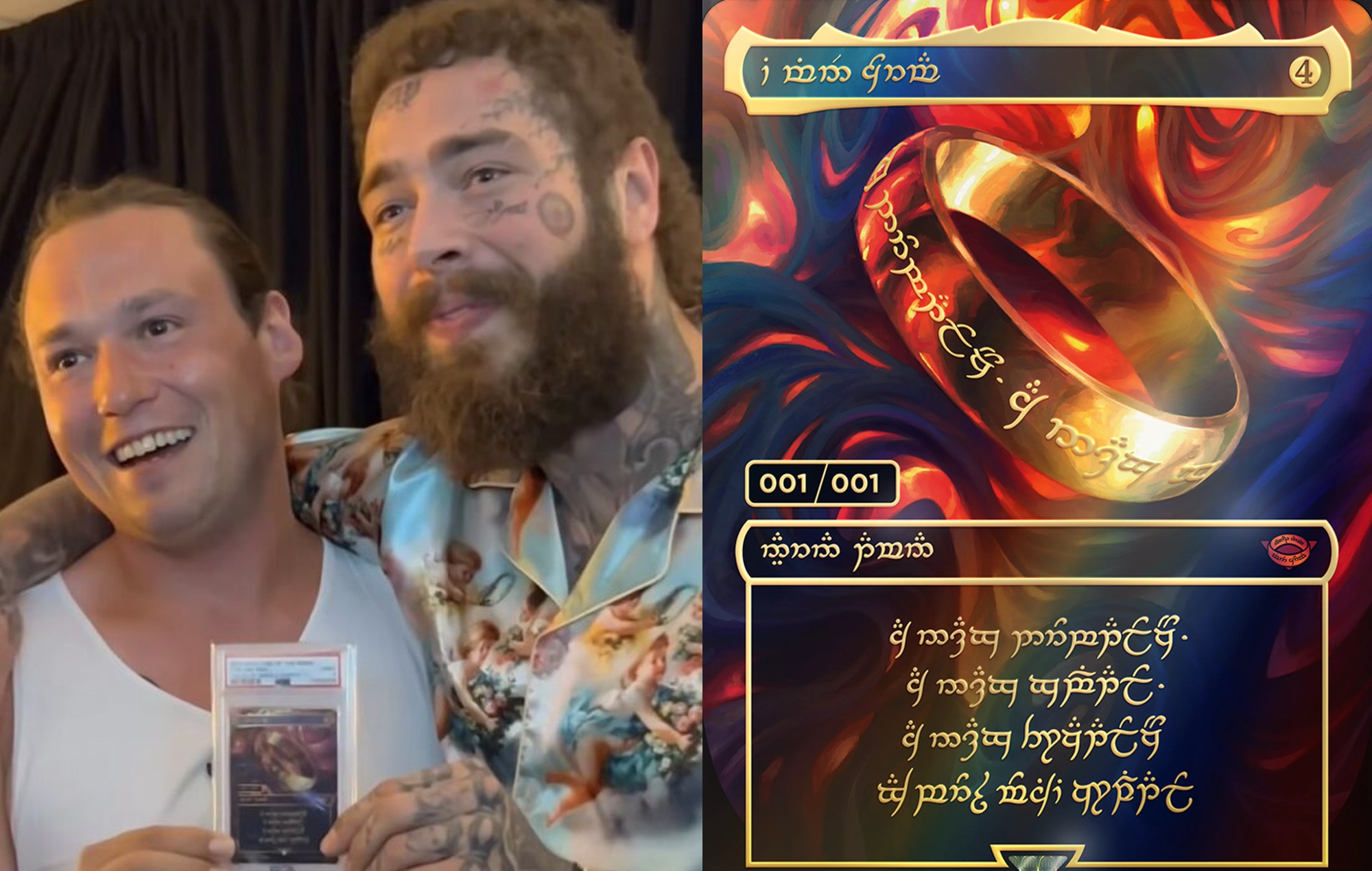 Mira cómo Post Malone compra una carta única de 'Magic: The Gathering' valorada en 1,5 millones de libras