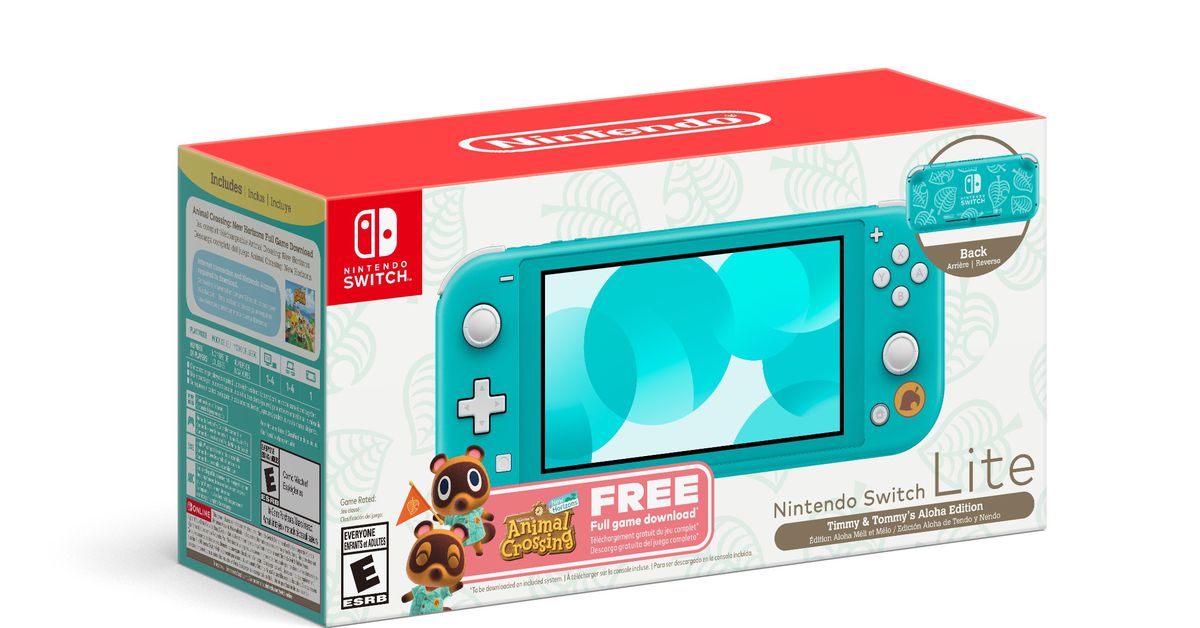 El nuevo bundle de Nintendo para Switch Lite es todo sobre Animal Crossing