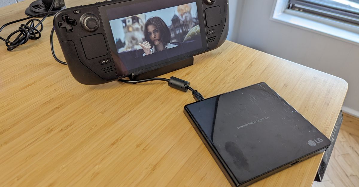 El Steam Deck es mi único reproductor de DVD.