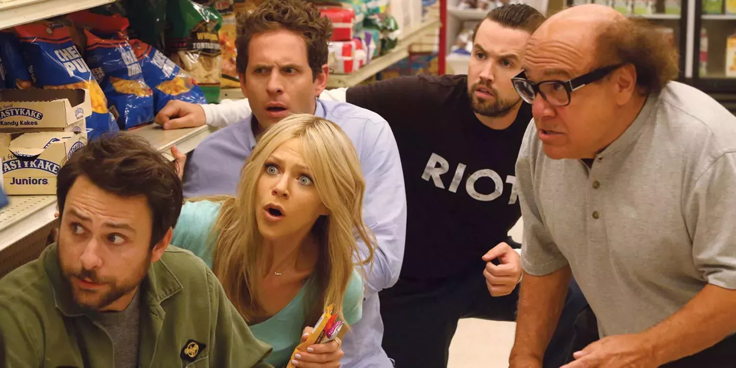 The gang in the supermarket in Always Sunny in Philadelphia